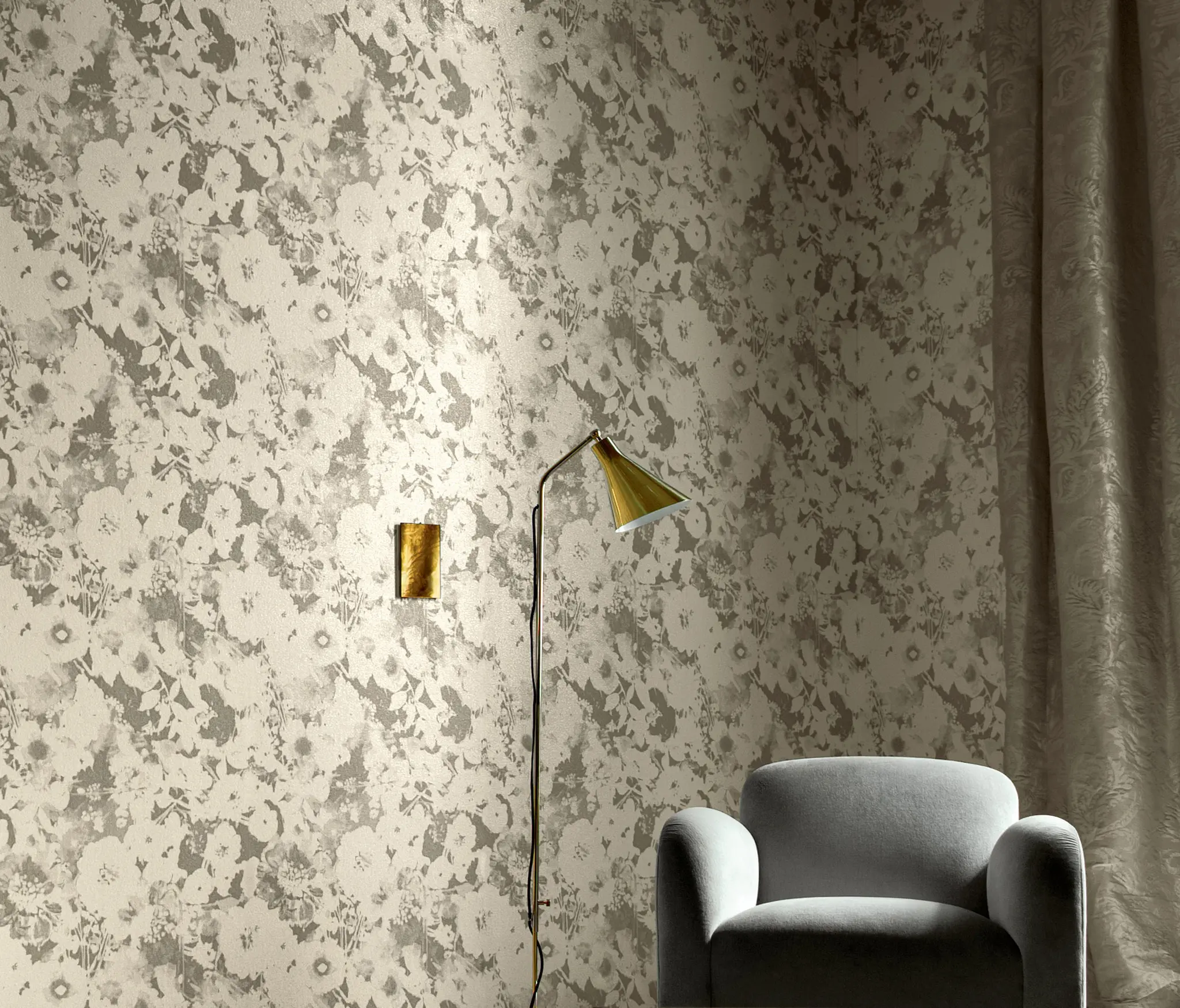Rubelli - Chiaroscuro Wall - Argento