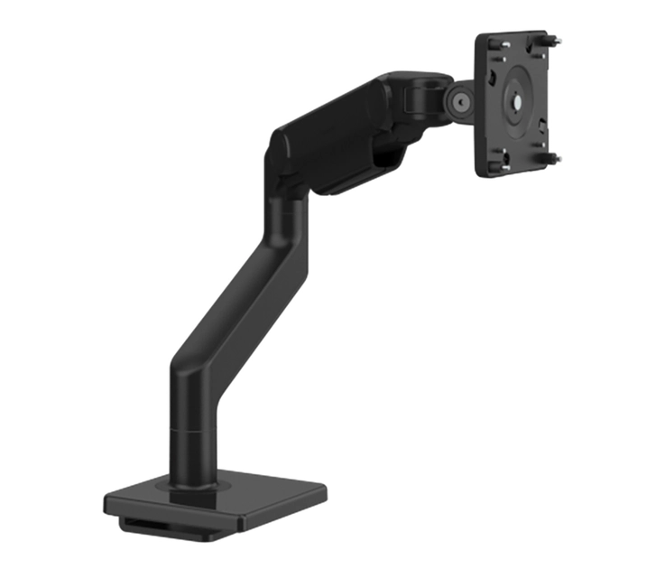 M8 PRO SINGLE MONITOR ARM - BLACK WITH BLACK TRIM - Table accessories ...