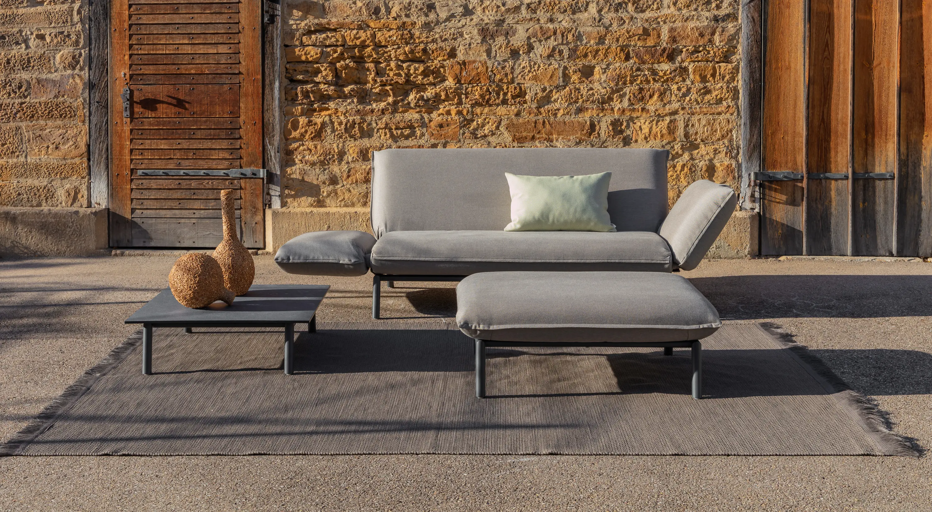 Fischer Möbel - Luna Lounge Corner Module and Side Table