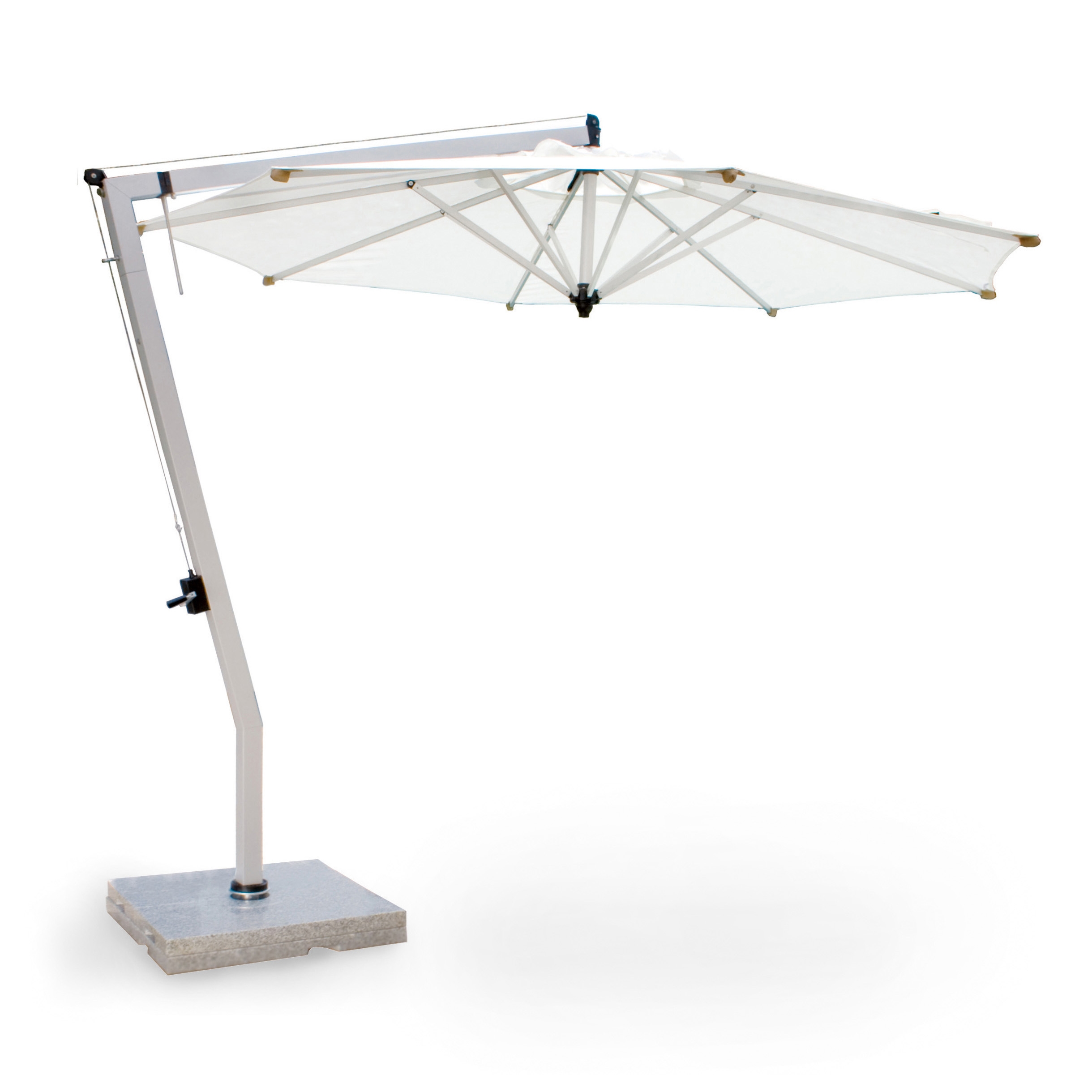 Woodline Free-Arm Parasol, Aluminium