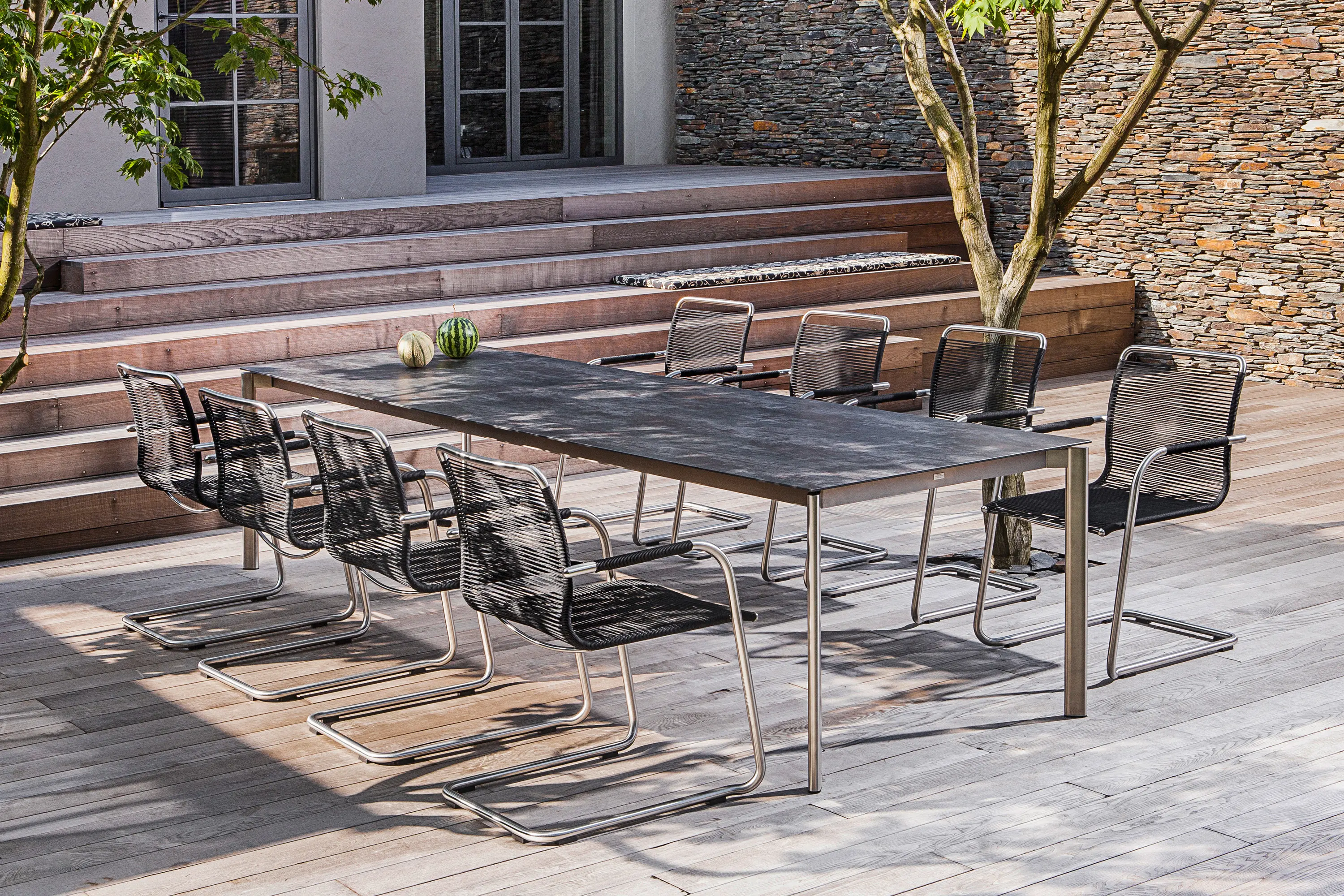 Fischer Möbel - Swing Front Slide Extension Table