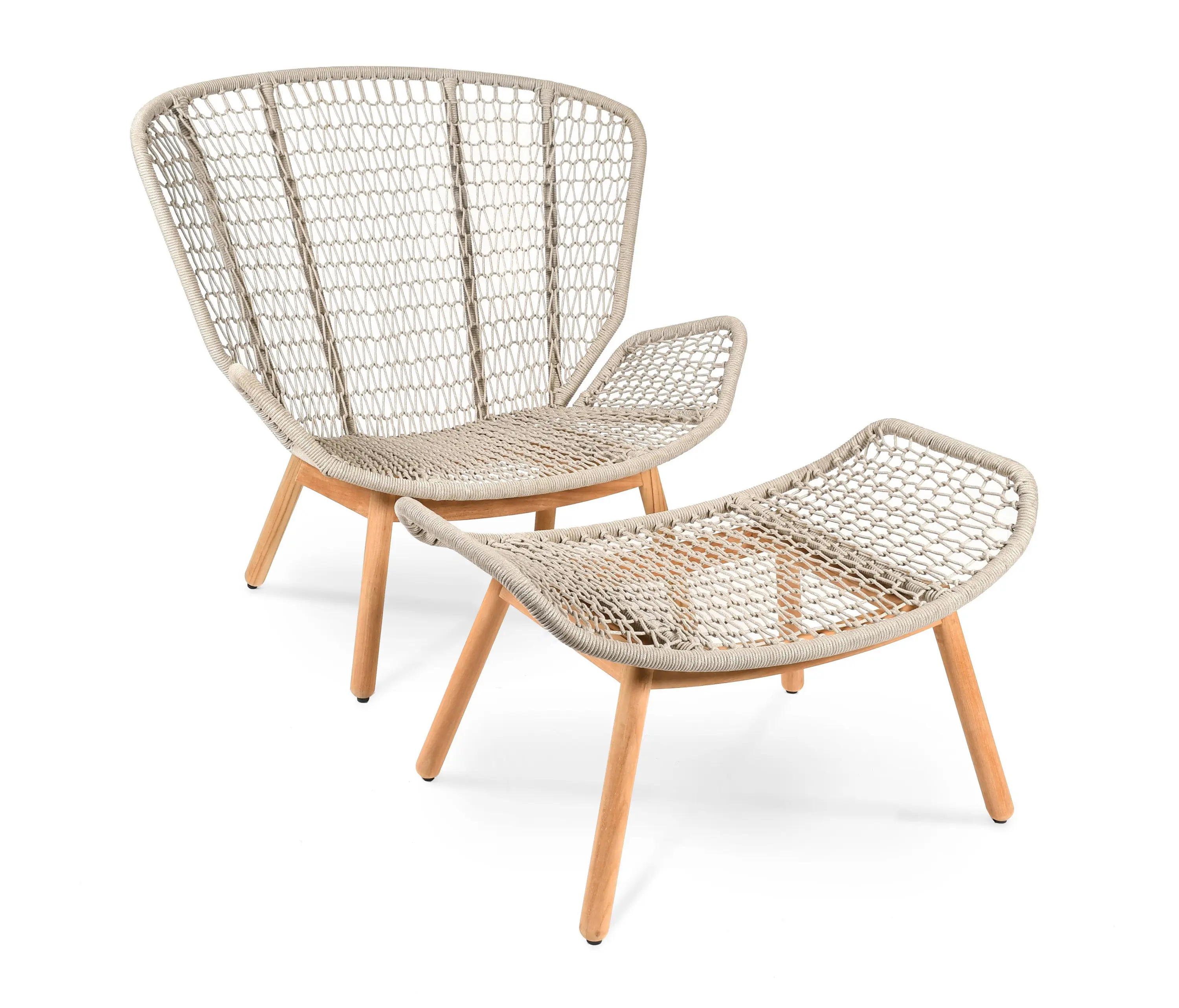 Fischer Möbel - Wing Light Relax Sessel mit Hocker