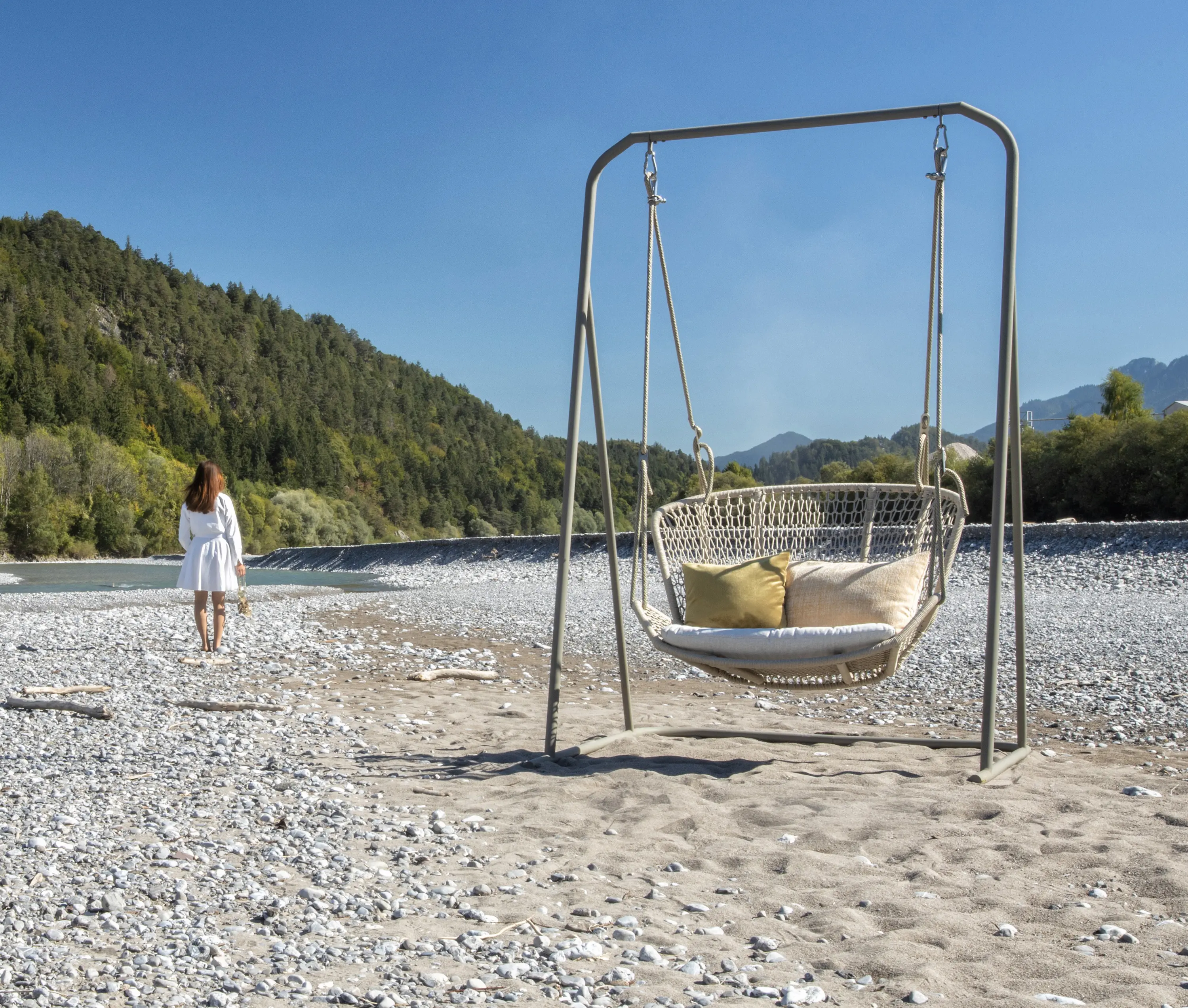 Fischer Möbel - Wing Light Relax Hanging Lounge Chair with Hanging Frame