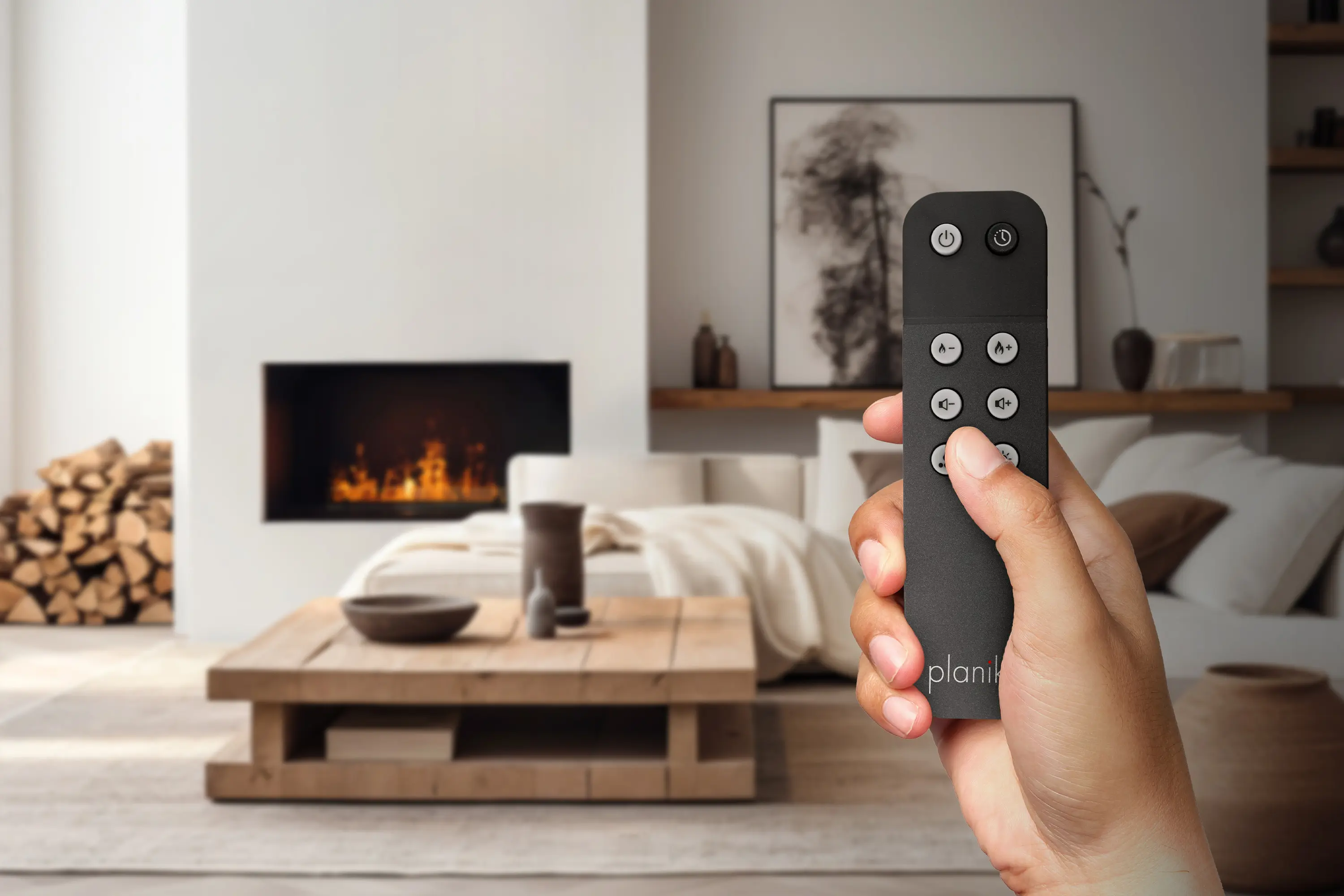 Planika - Cool Flame Fireplace 1000 Single-Sided