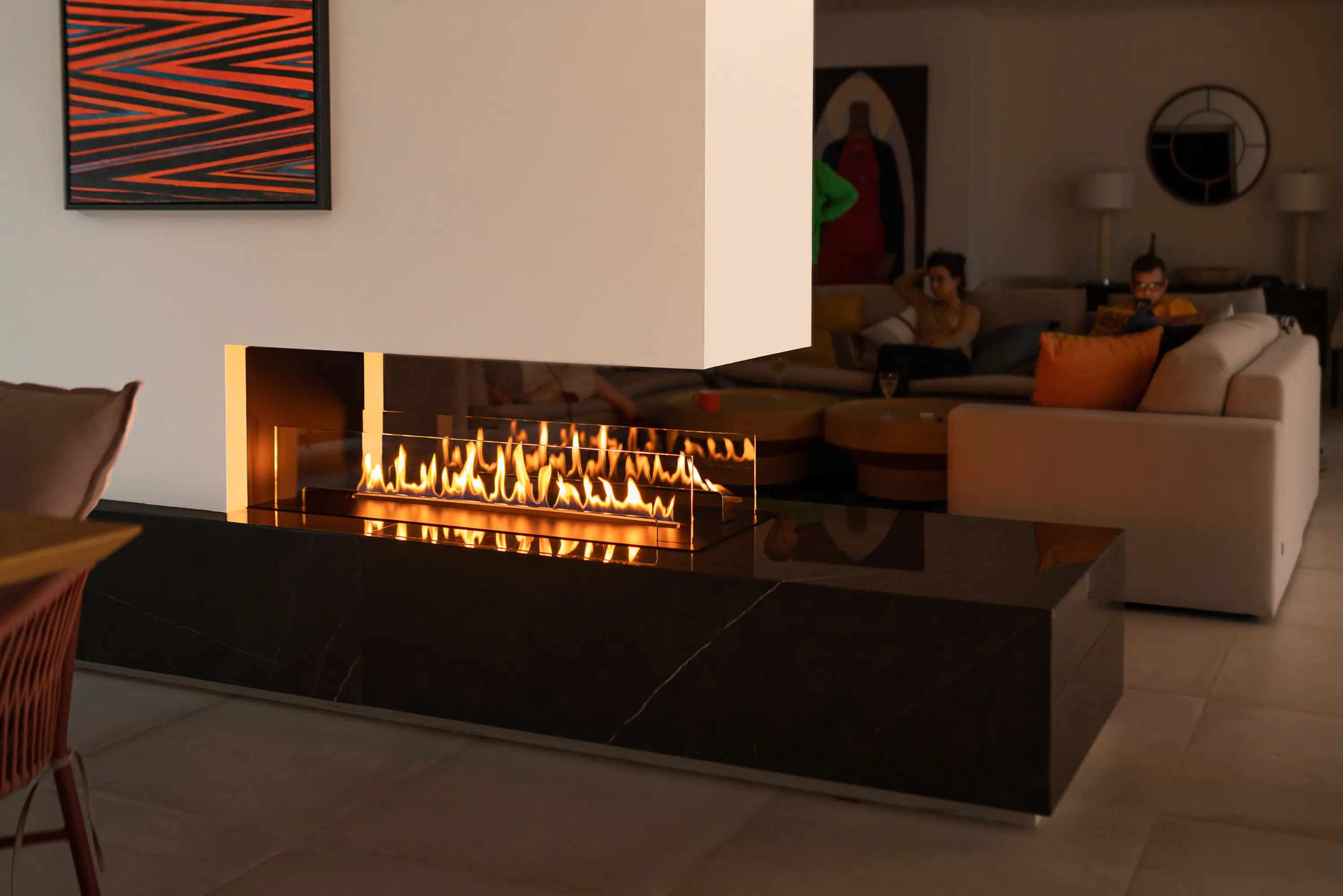 Planika - Fireplace with Frame and Glass
