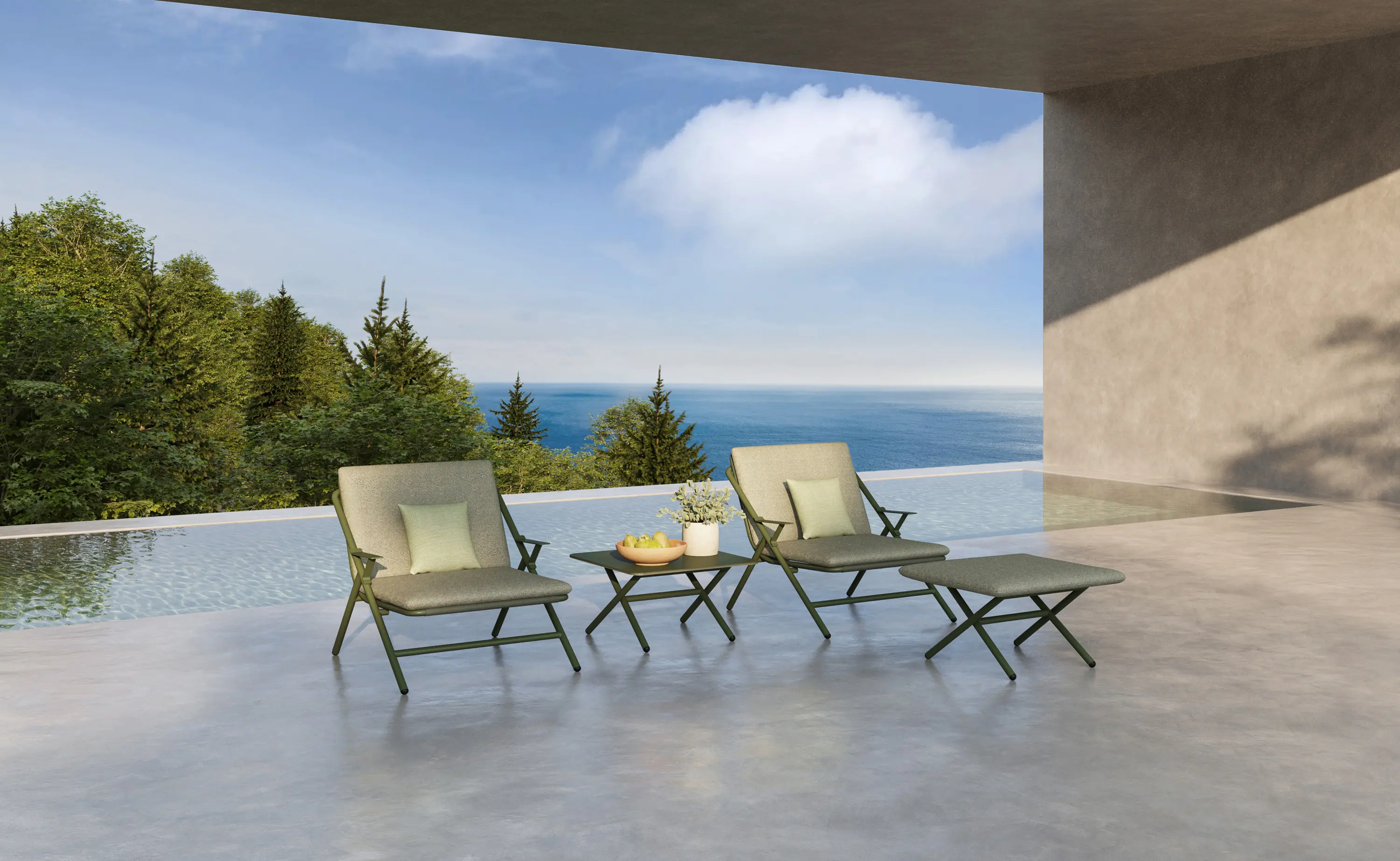 Bivaq - Garda lounge sofa with no armrests