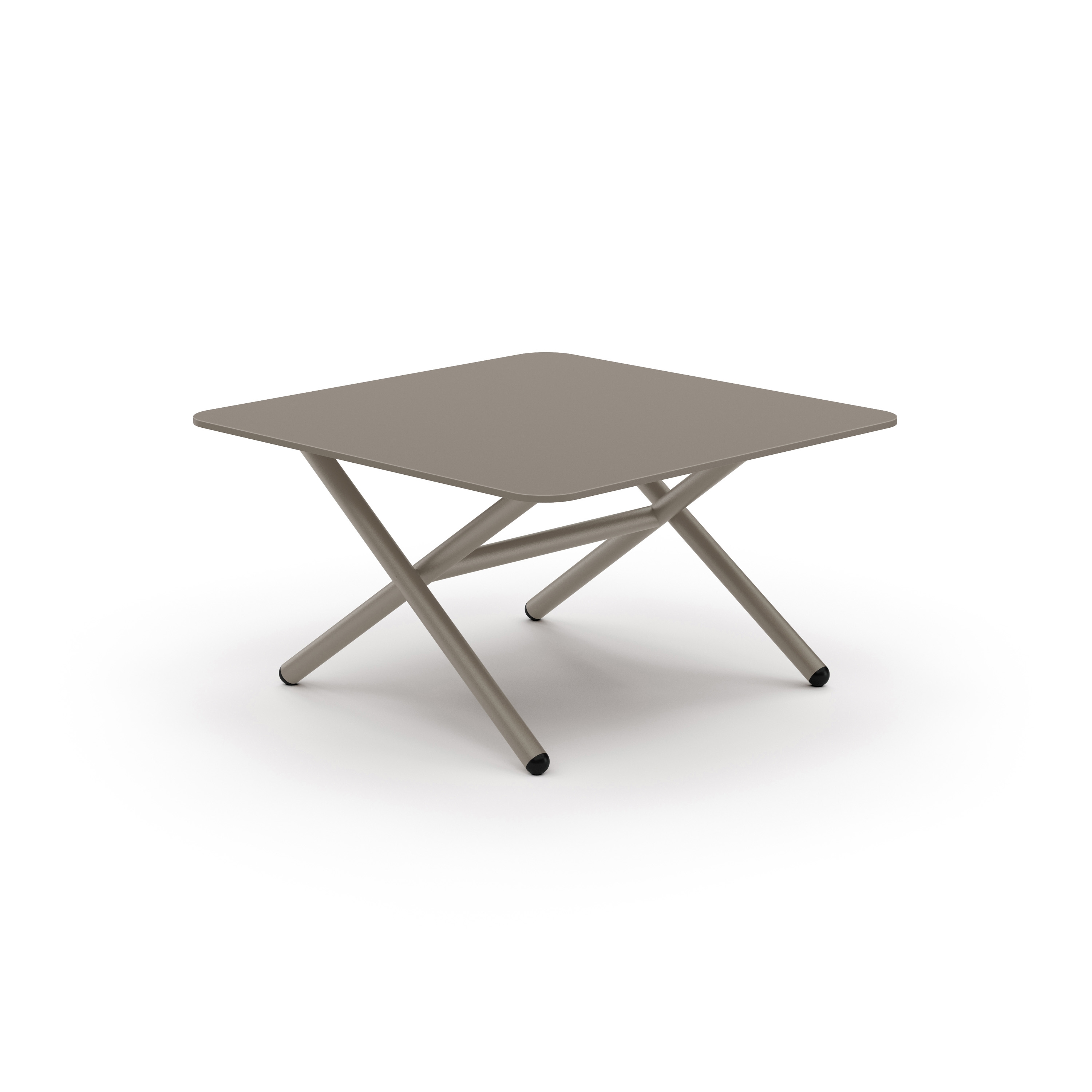 Display product Garda low table 65x65 aluminium table top from manufacturer Bivaq