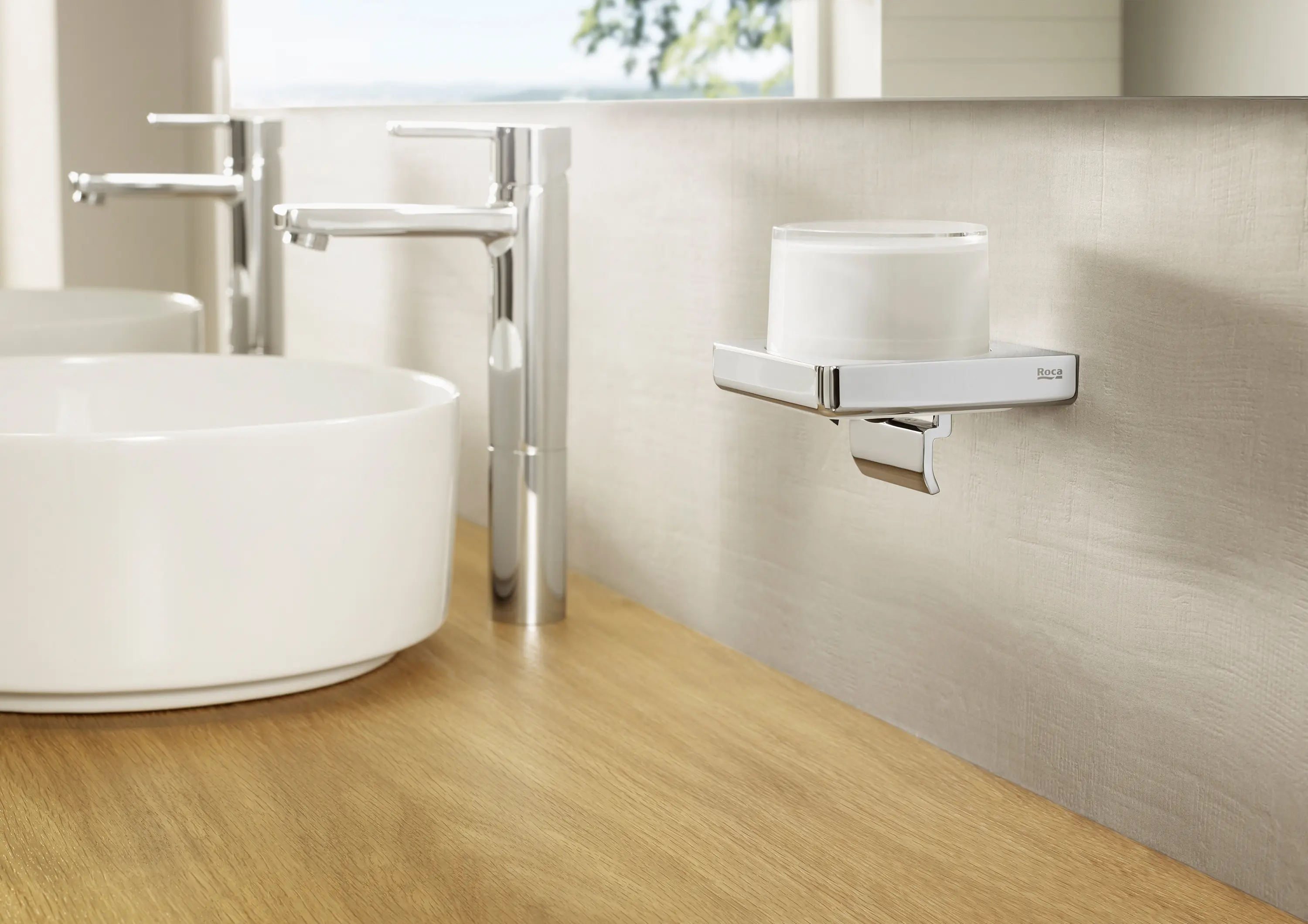 Roca - Tempo | Portarrollo con tapa