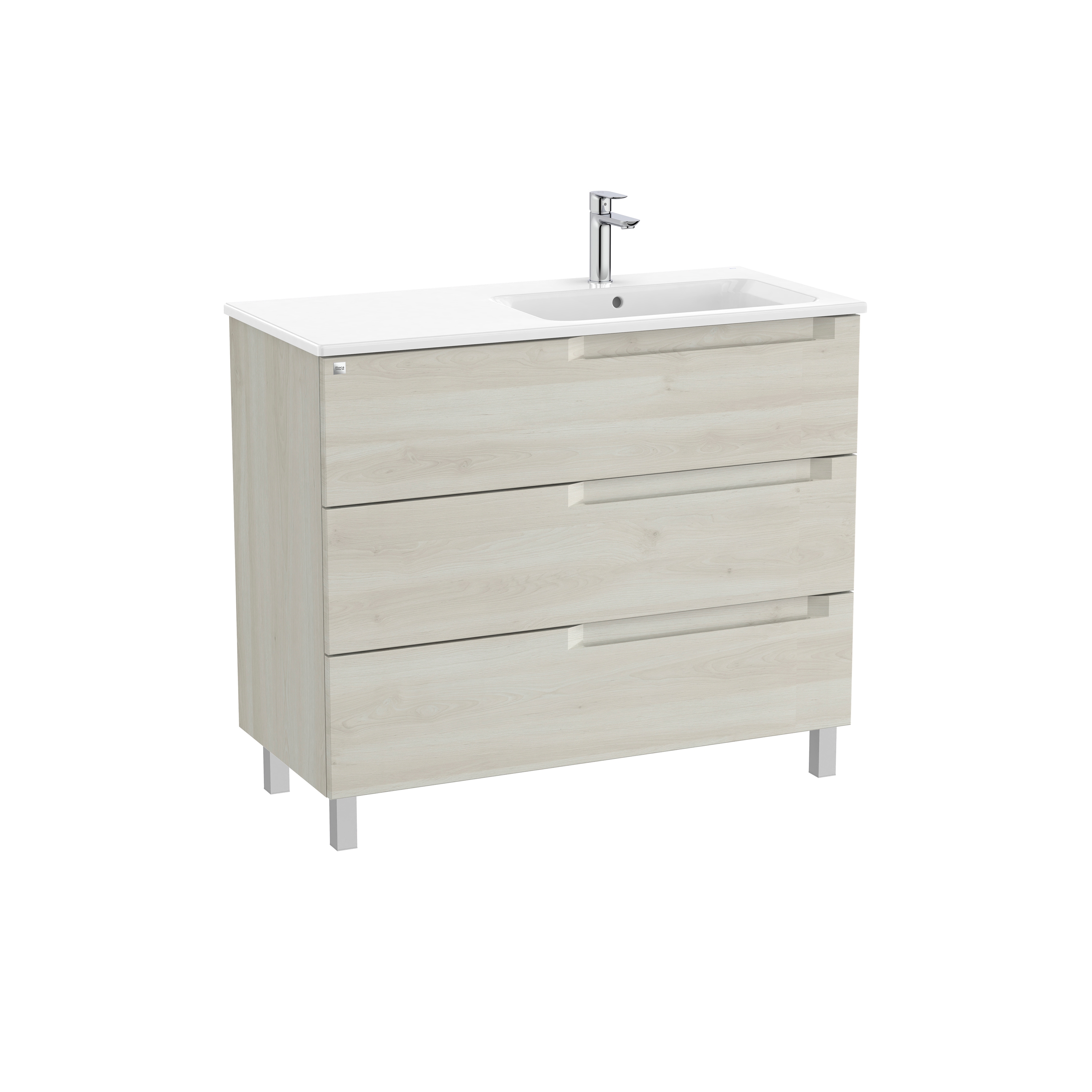 Aleyda | Vanity unit | White wood