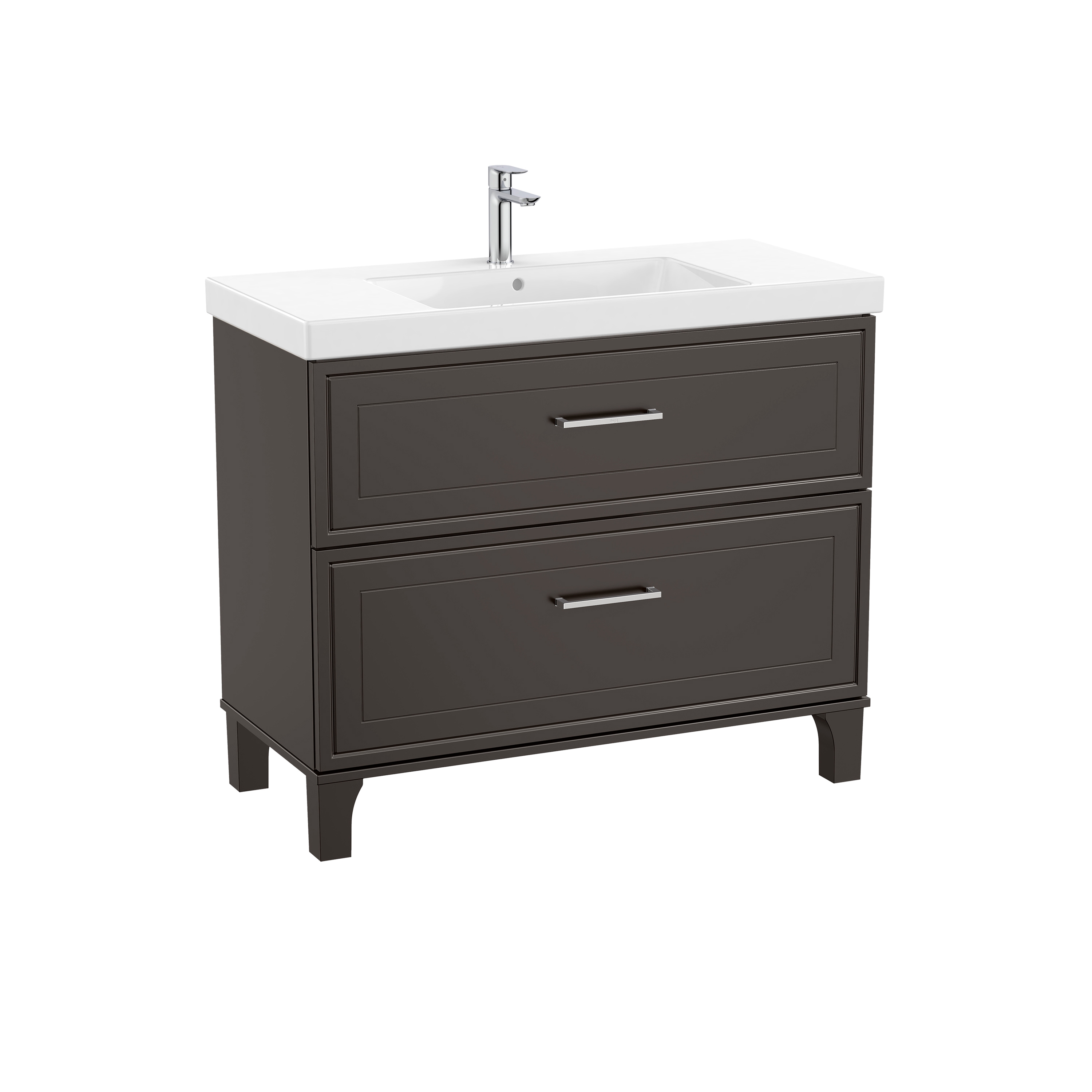 Afficher le produit Romea | Vanity unit | Matt dark grey du fabricant Roca