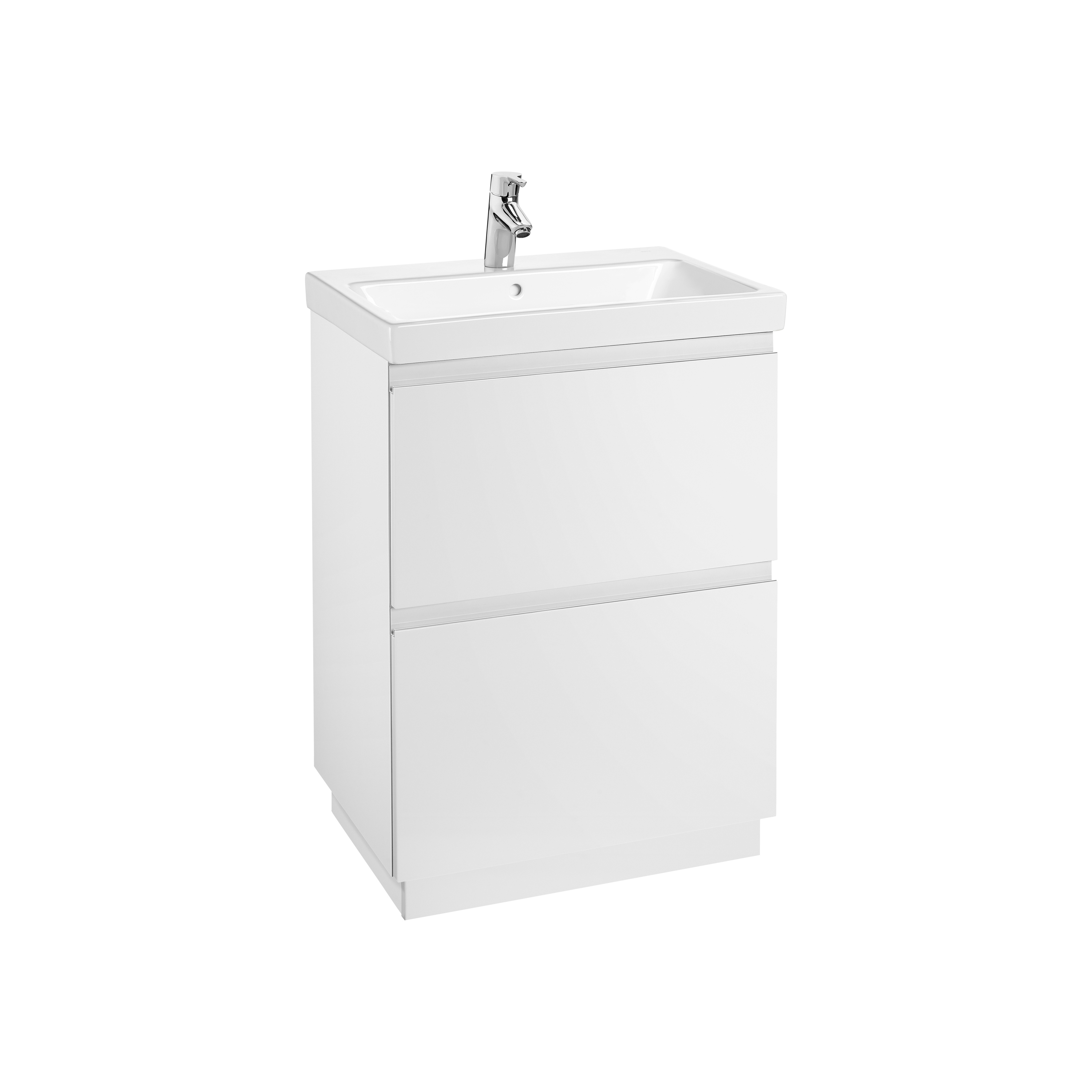 Lander | Vanity unit | Gloss white