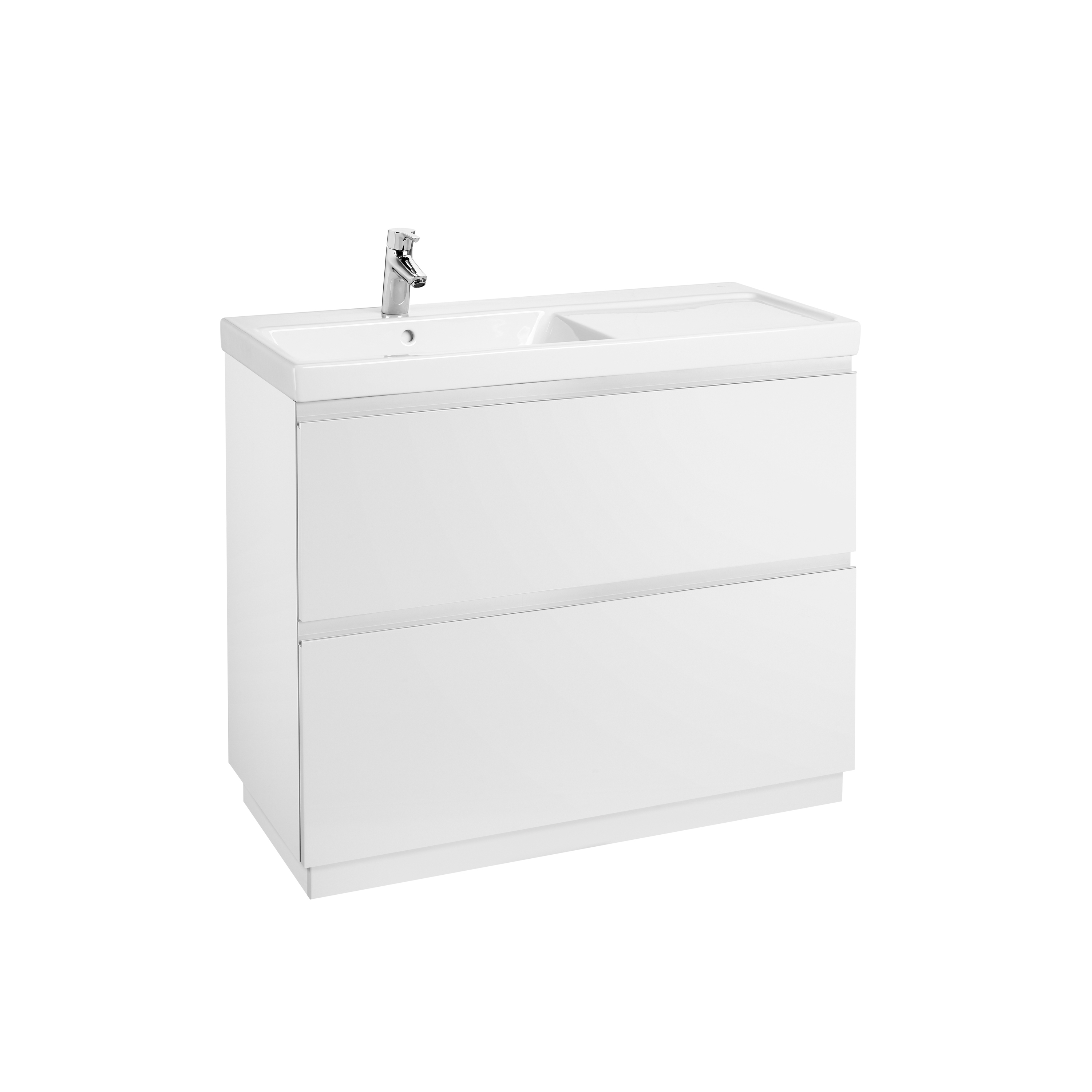 Display product Lander | Vanity unit | Gloss white from manufacturer Roca