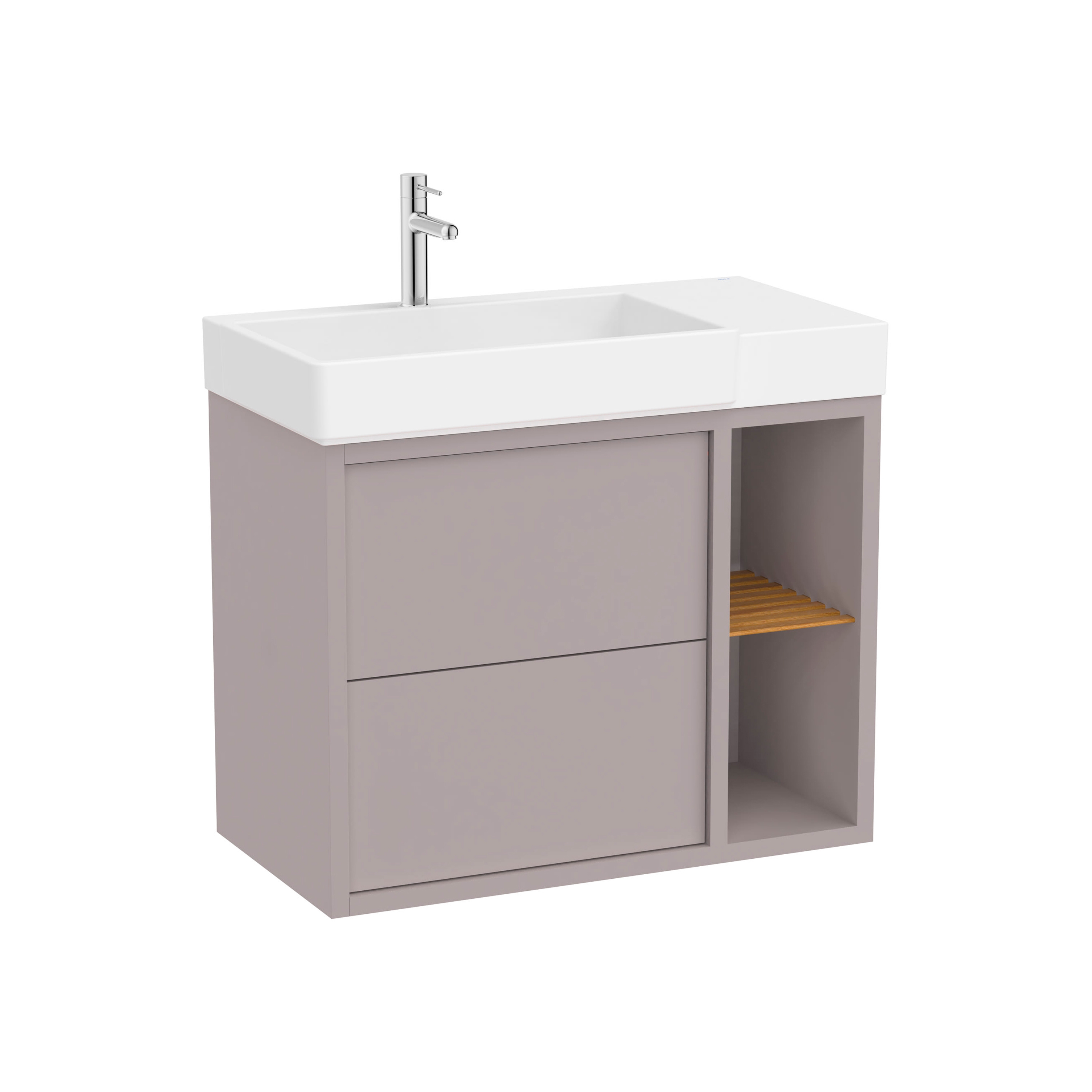 Afficher le produit Tura | Vanity unit | Light noble grey du fabricant Roca