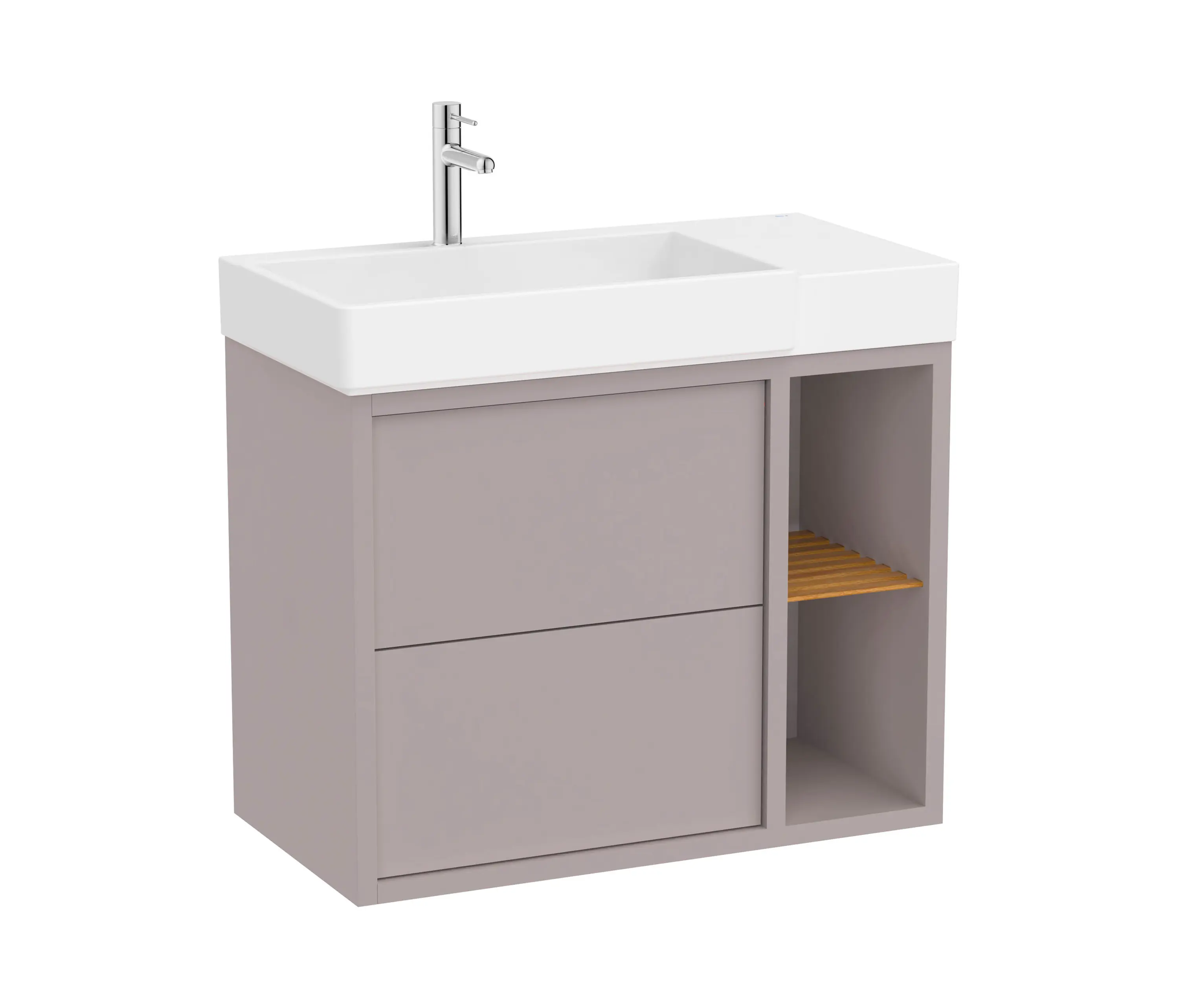 Roca - Tura | Vanity unit | Light noble grey