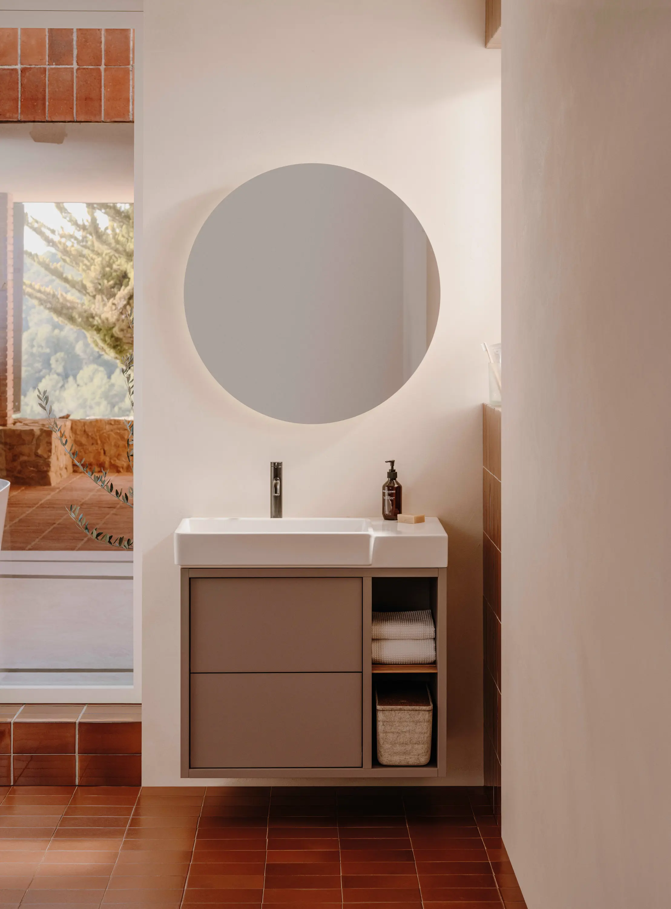 Roca - Tura | Vanity unit | Light noble grey