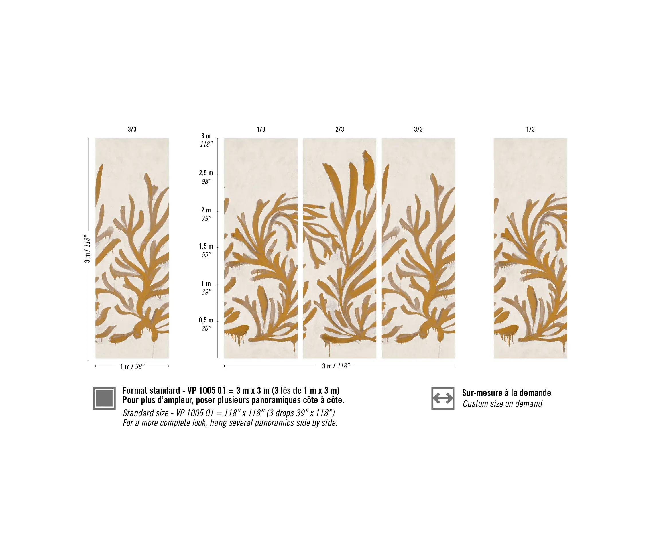 Elitis - Kintsugi | Algues dorées | VP 1005 01