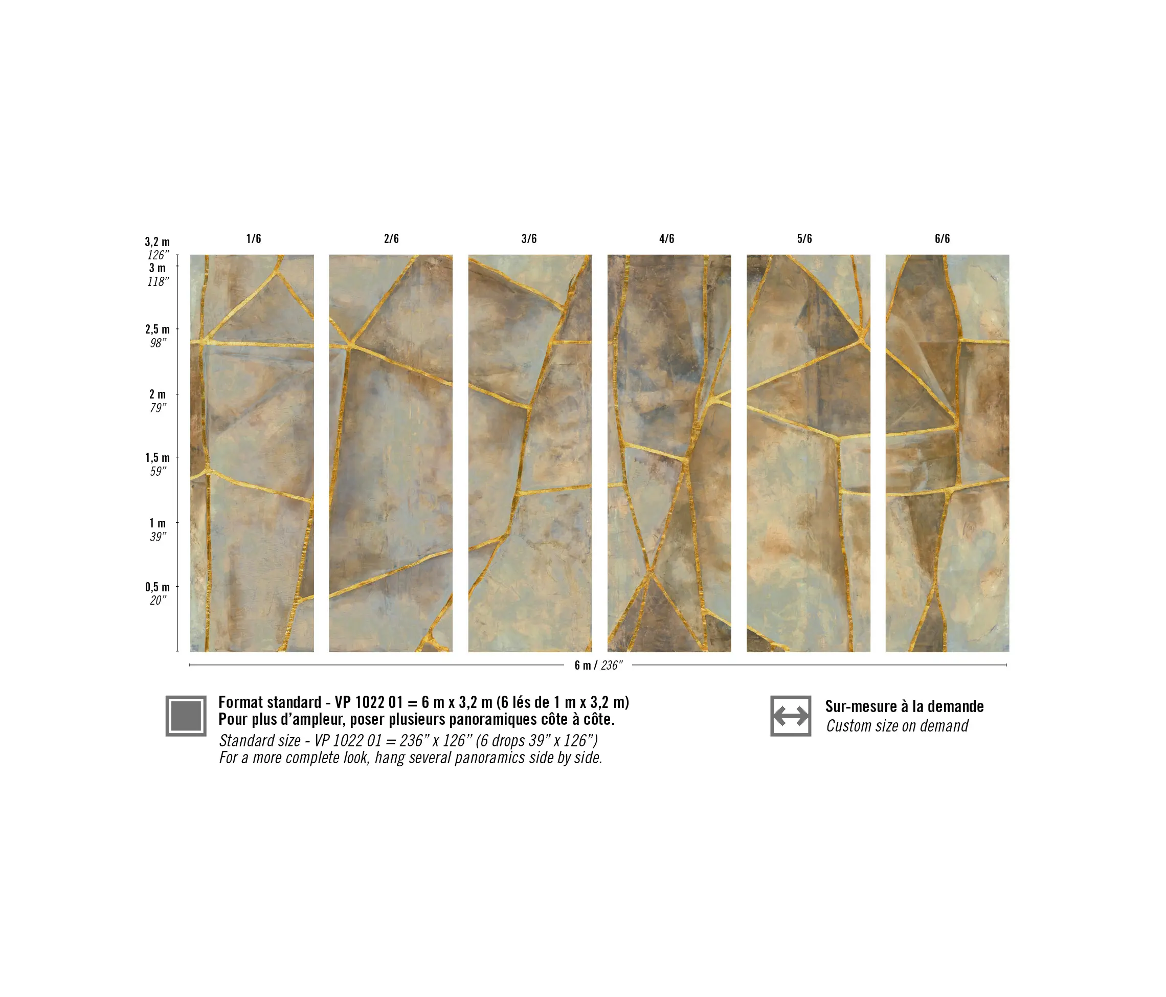 Elitis - Kintsugi | Kintsugi éclat | VP 1022 01