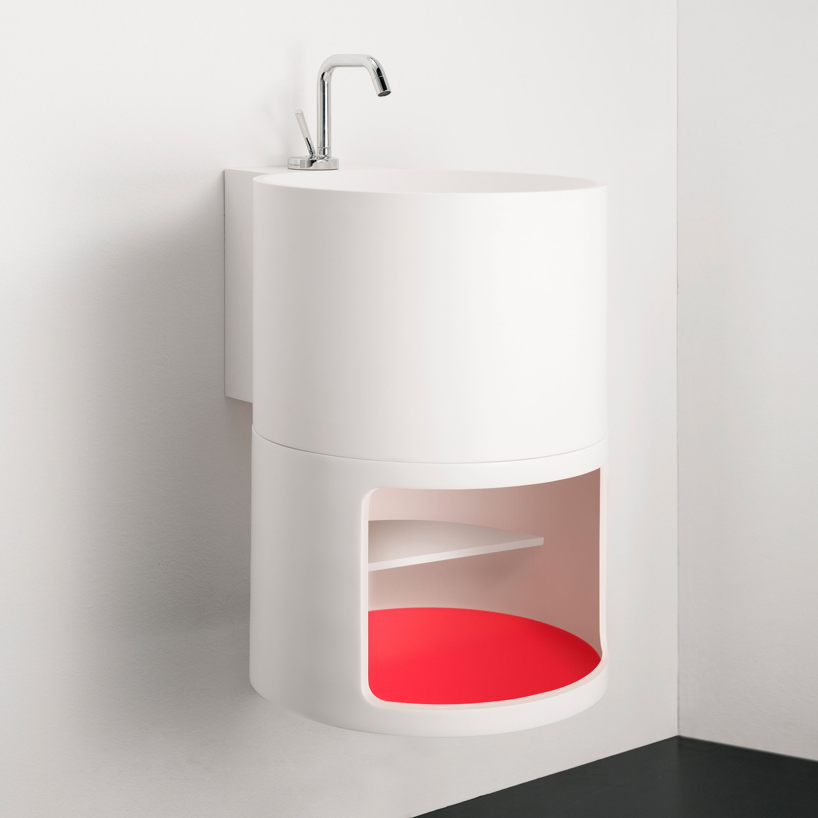 Display product Tambo Topsolid top or wall mounted washbasin from manufacturer Inbani