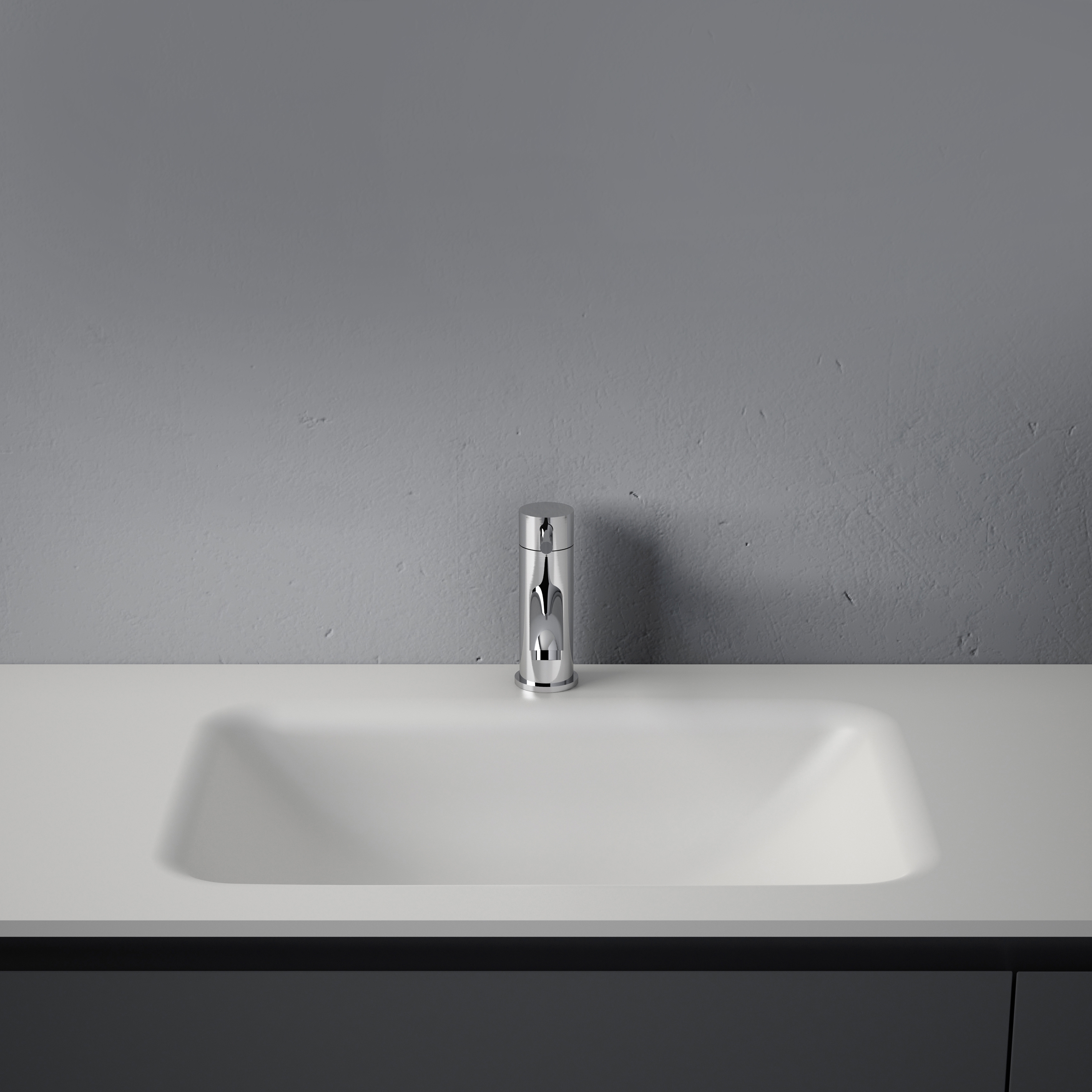Display product D1 Corian® top with integrated washbasin from manufacturer Inbani