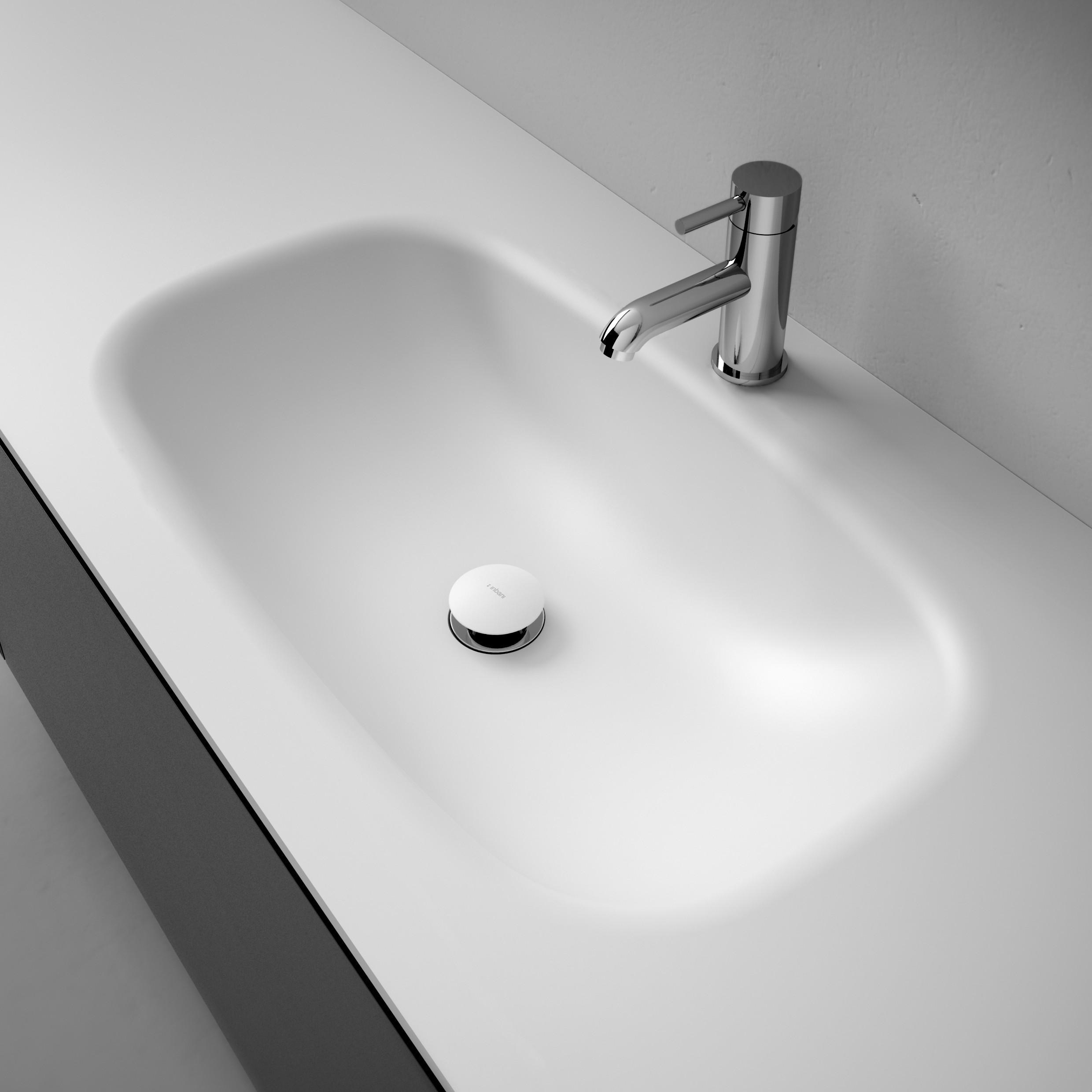 Display product G1 Corian® top with integrated washbasin from manufacturer Inbani