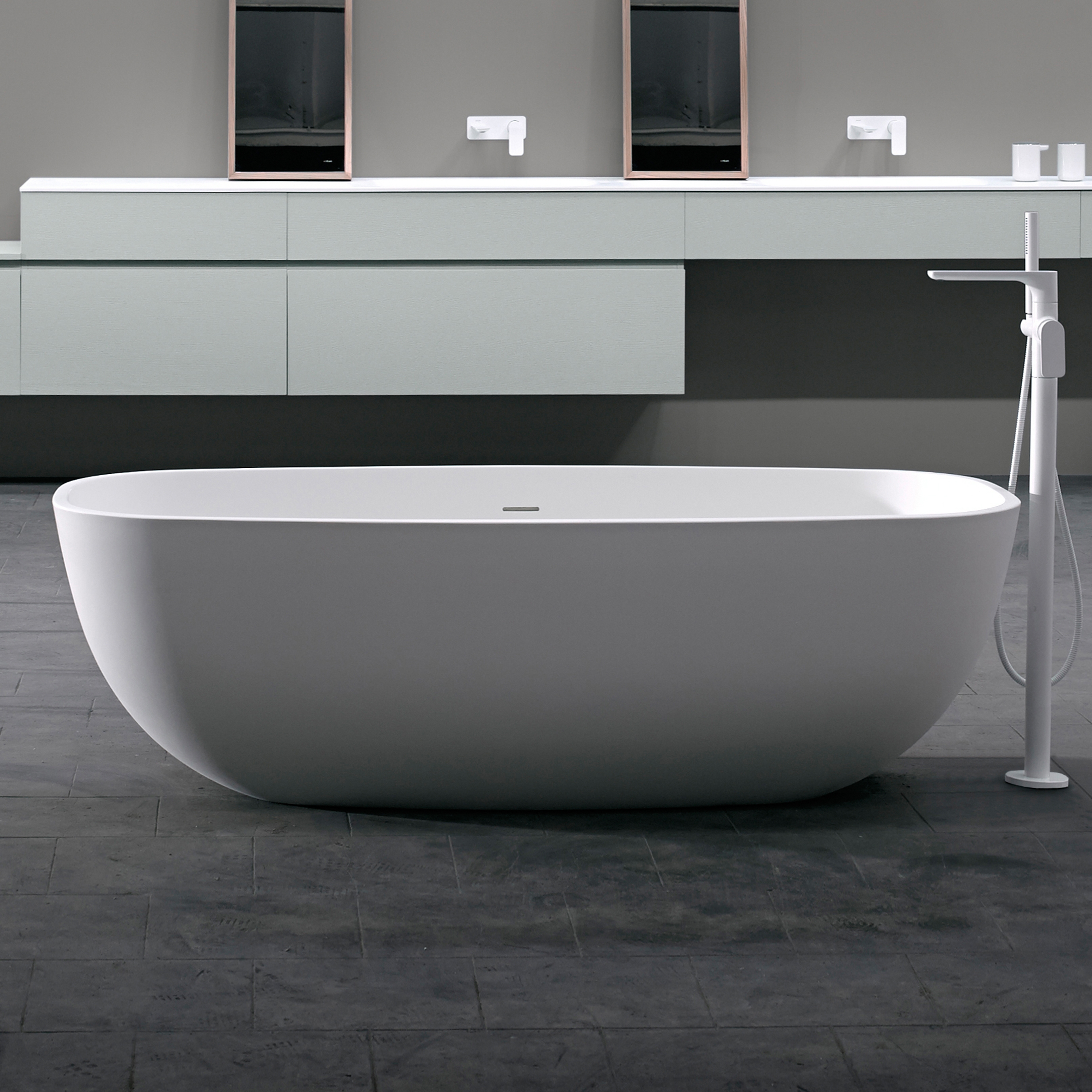 Display product Temple Solidsurface Bathtub from manufacturer Inbani