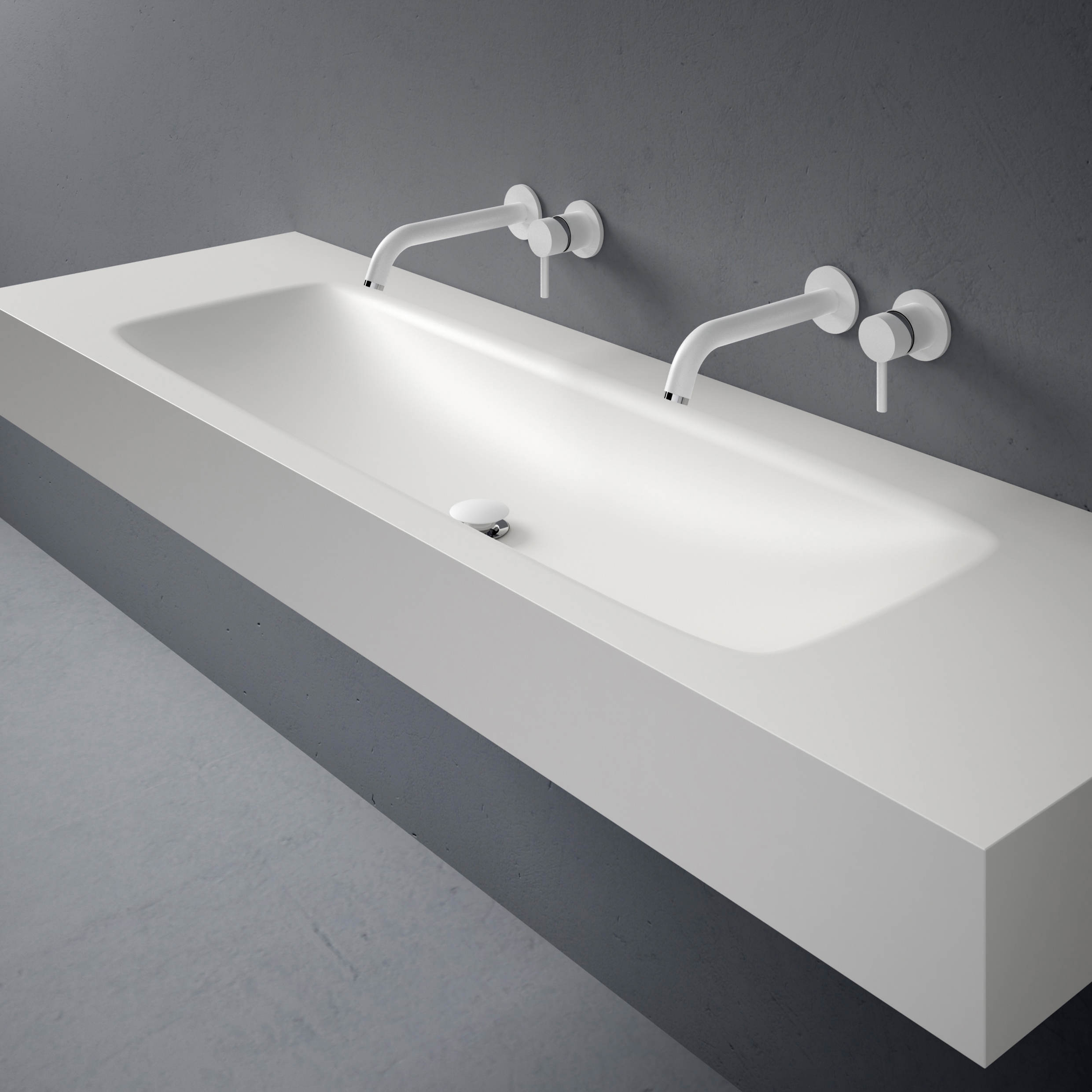 Display product D5 Corian® Washbasin Countertop from manufacturer Inbani