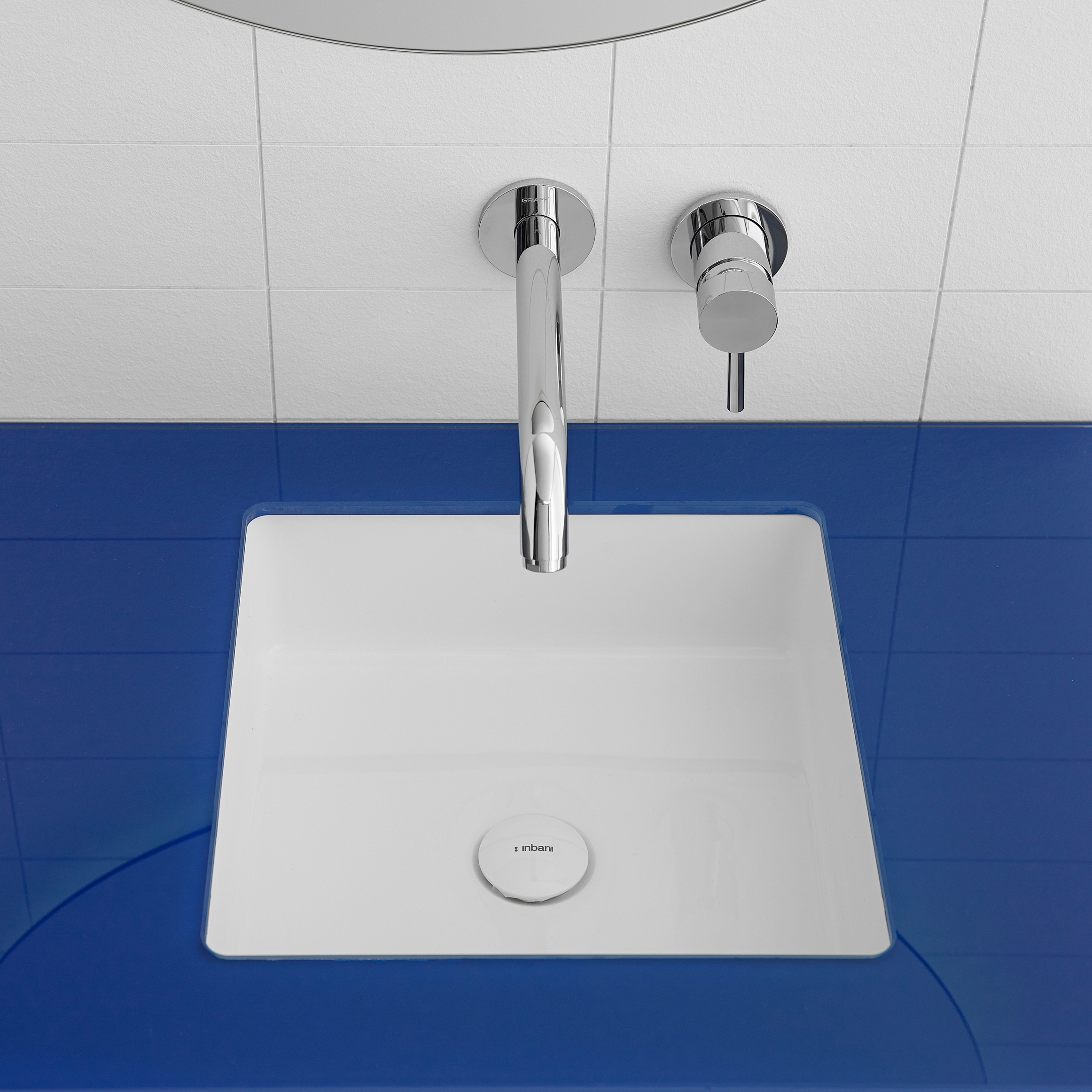 Display product Glaze Topsolid Under Mounted  washbasin from manufacturer Inbani