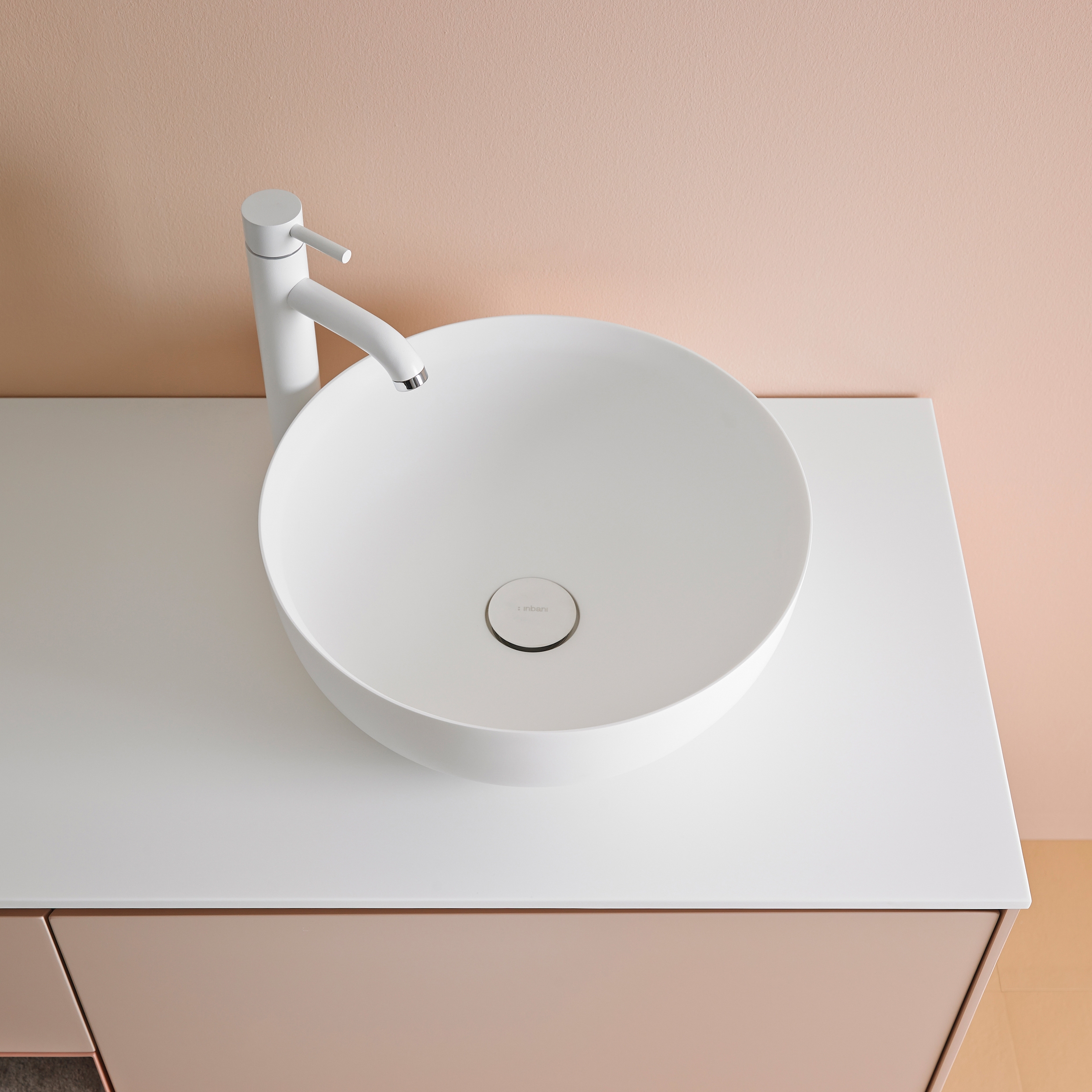 Display product Cerclo Corian® Top Mounted washbasin from manufacturer Inbani