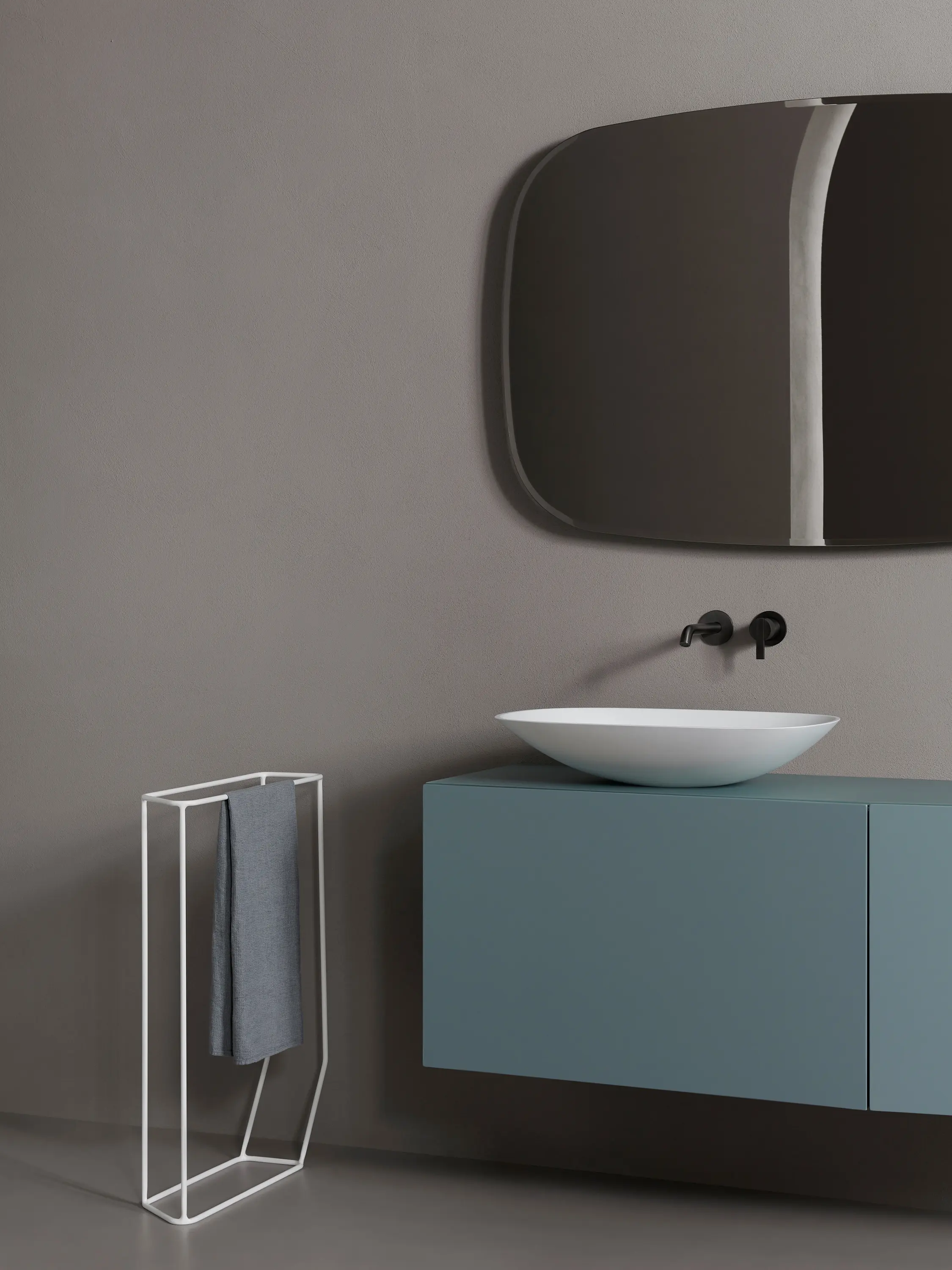 Inbani - Forma Topsolid Top mounted washbasin L60