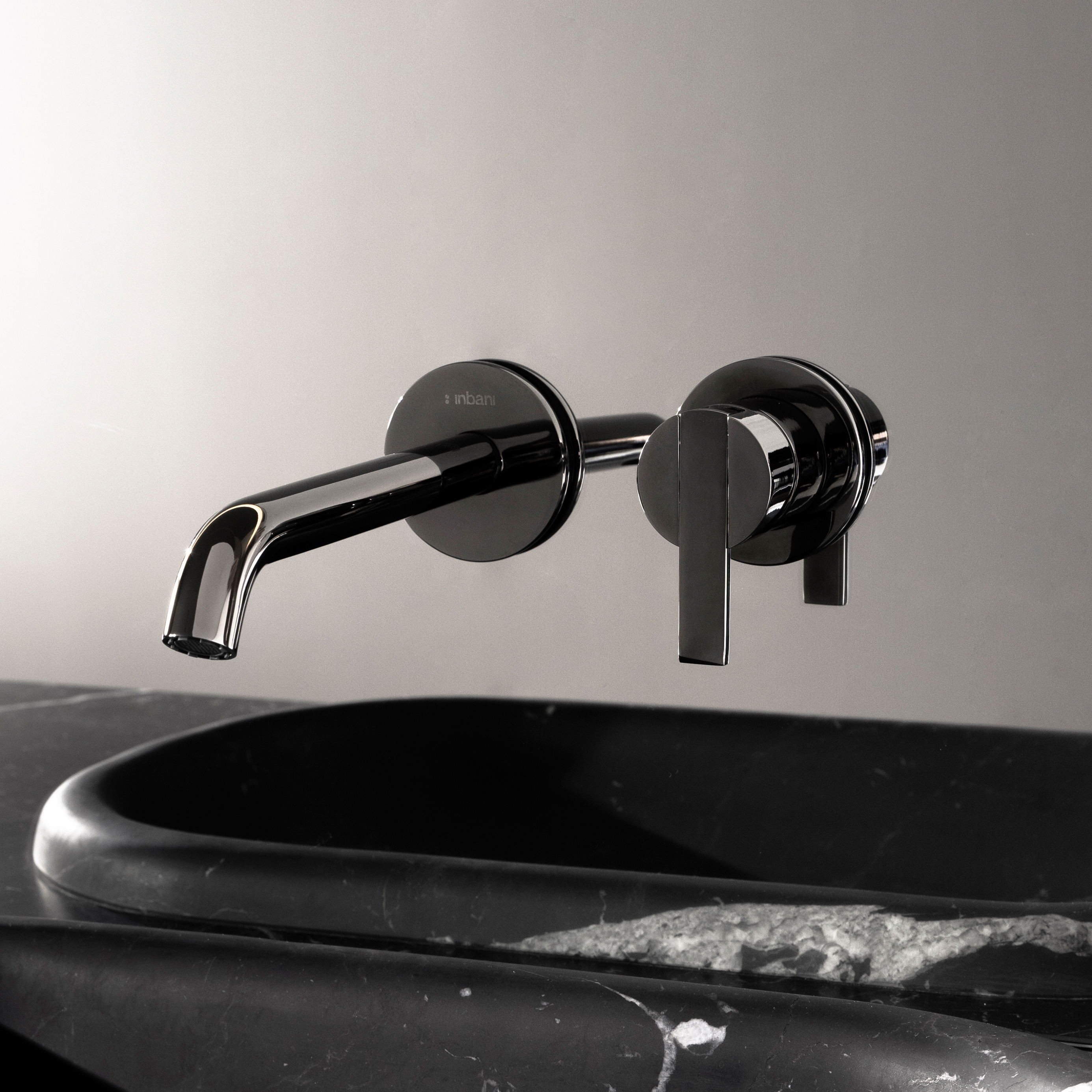 Mostra il prodotto Code Black Chrome Miscelatore lavabo a incasso del produttore Inbani