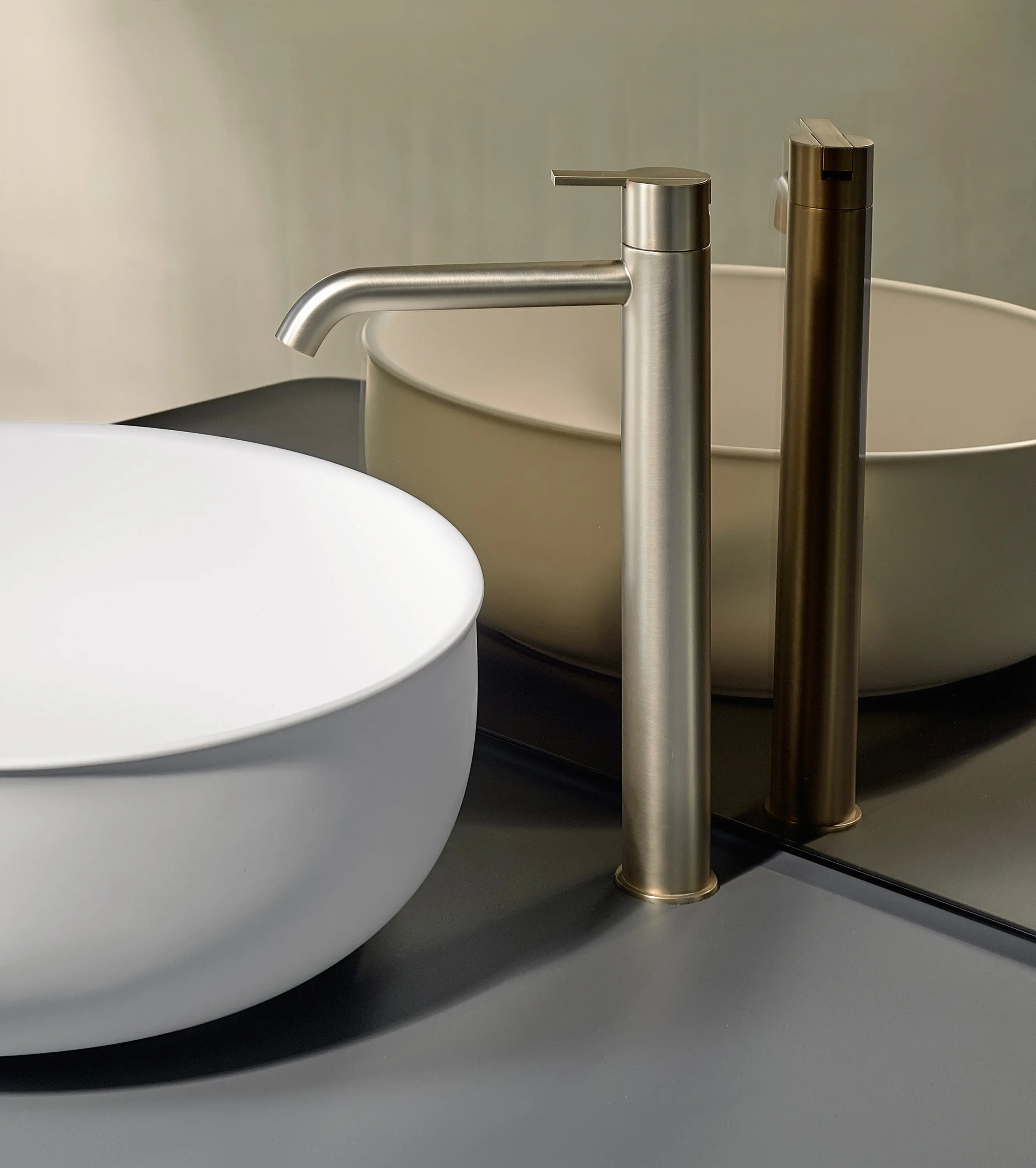 Inbani - Code Brushed Gold Waschtisch-Einhandbatteri