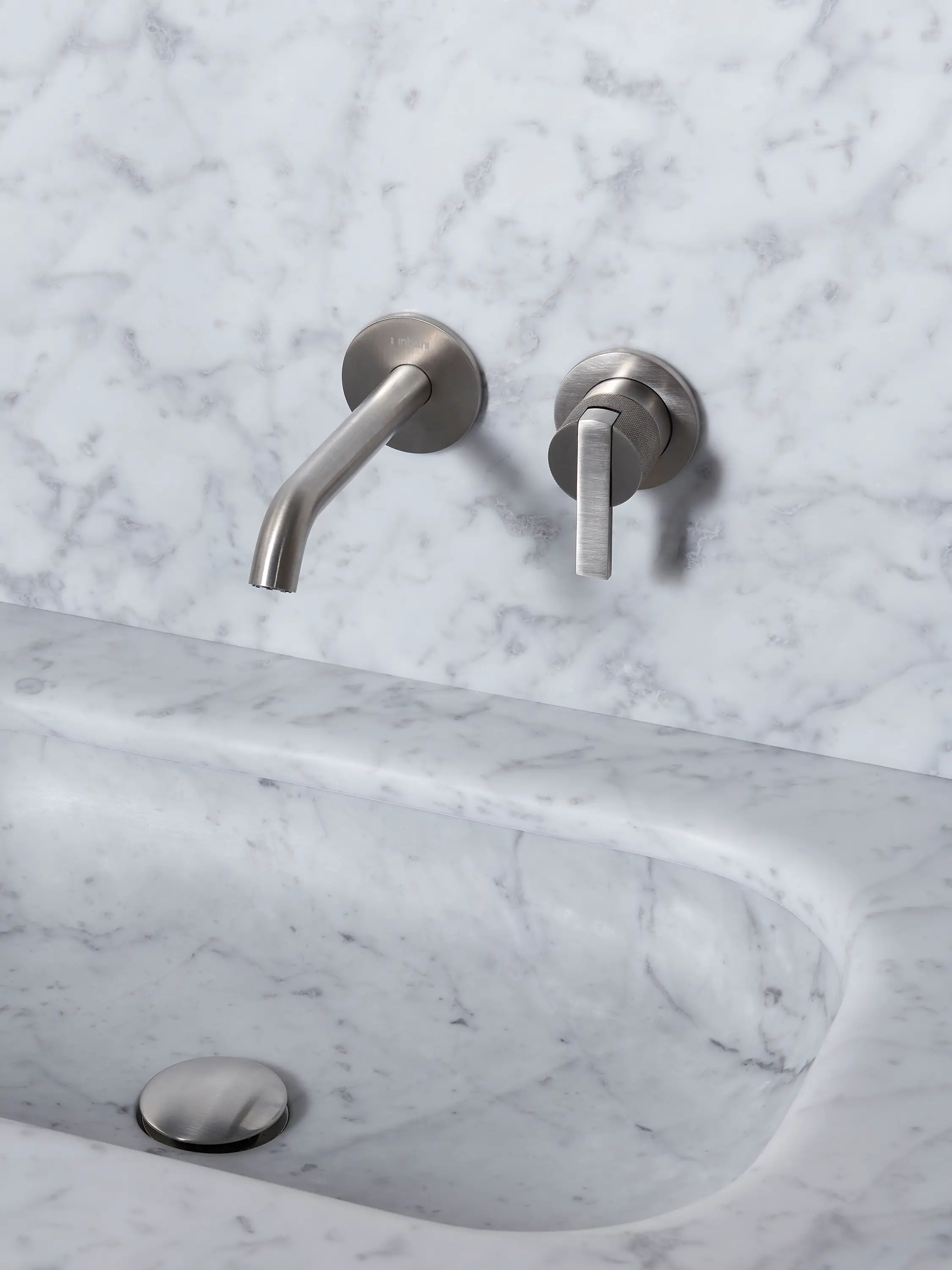 Inbani - Code Brushed Inox WT-Einhandbatterie