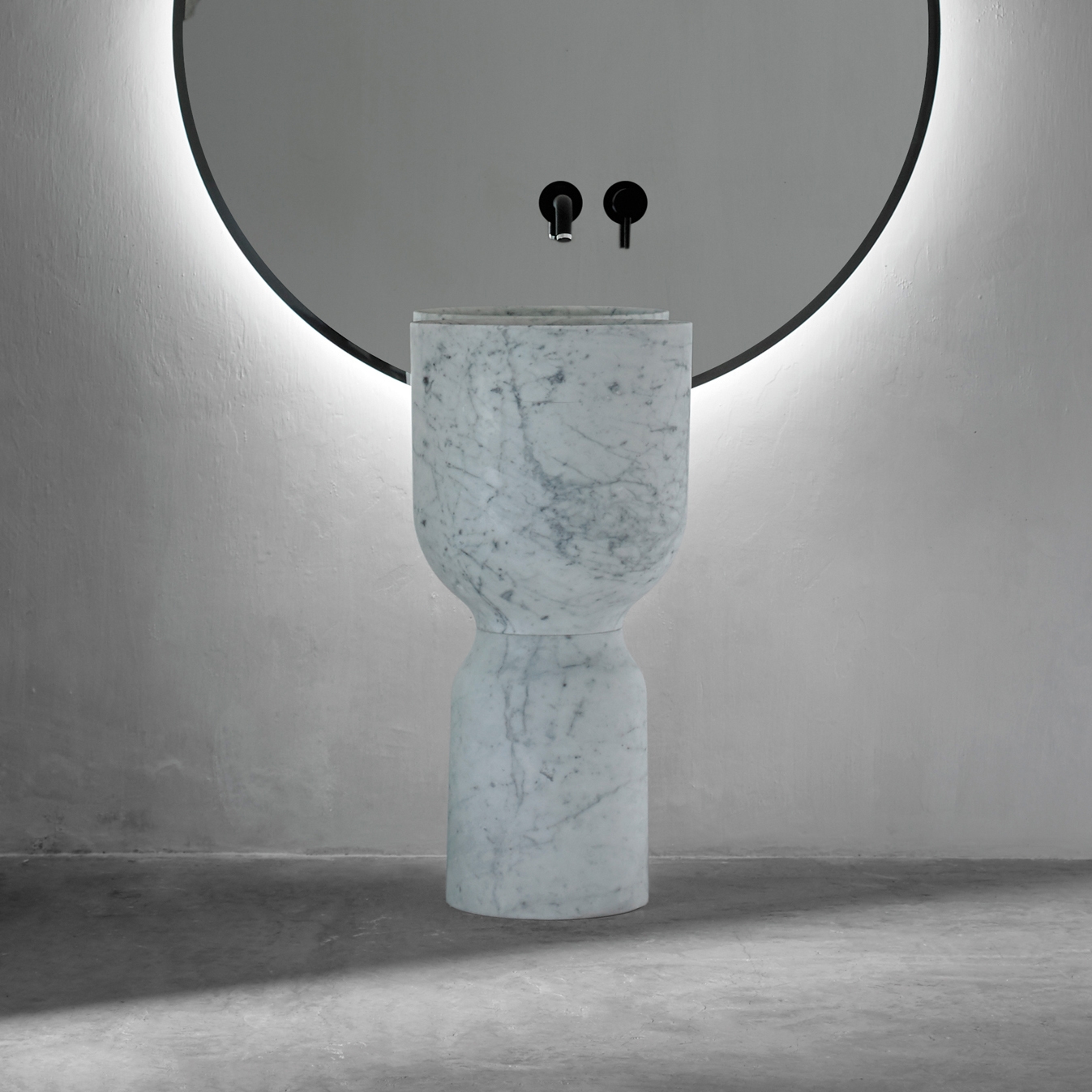Origin Lavandino freestanding  in Marmo