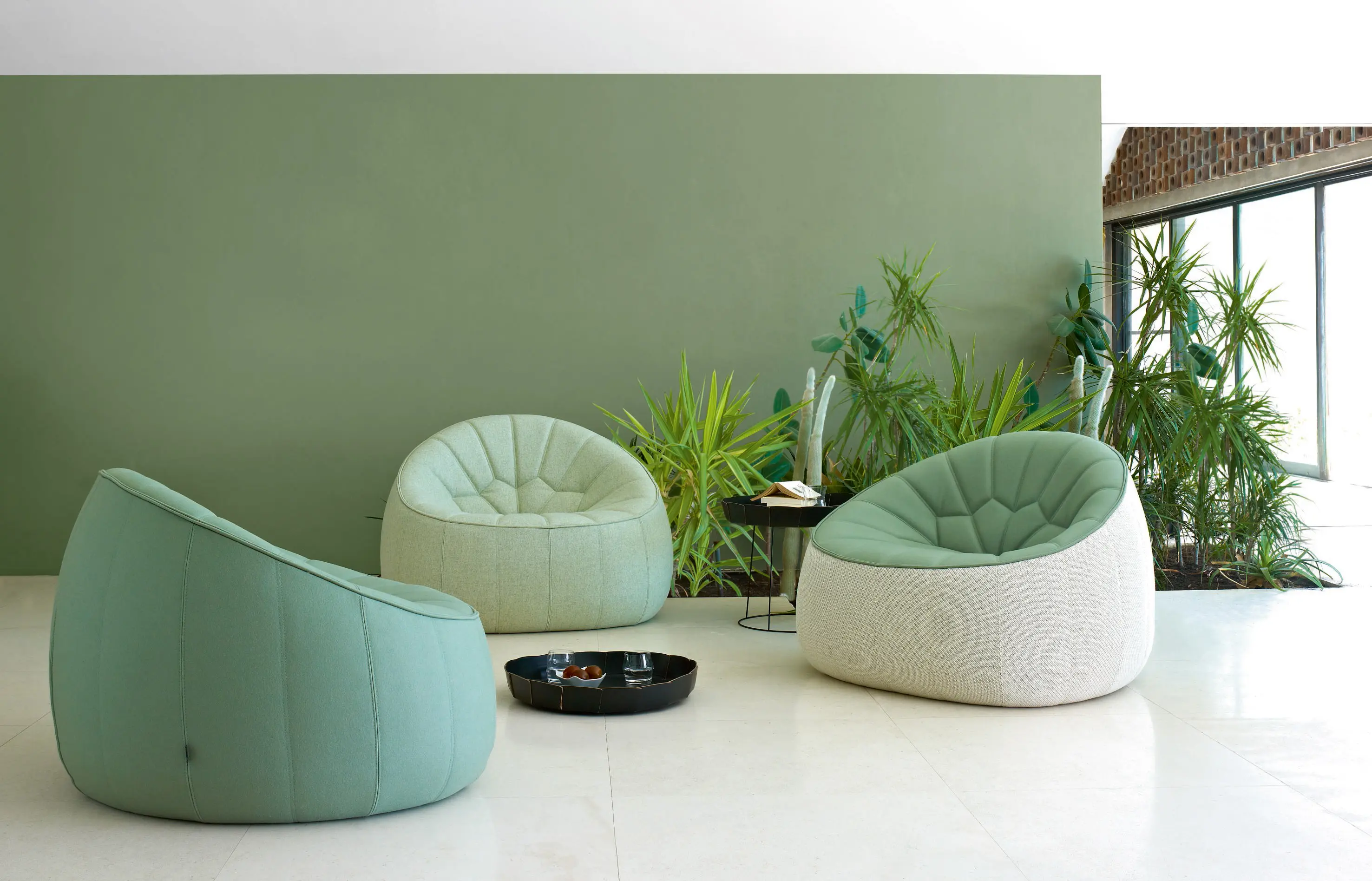 Ligne Roset - Ottoman | Footstool Outdoor Complete Item