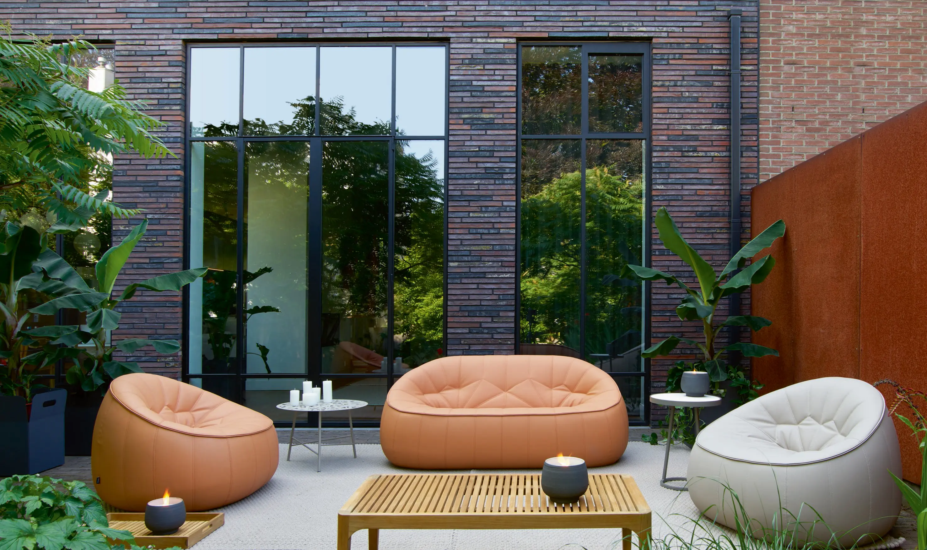 Ligne Roset - Ottoman | Footstool Outdoor Complete Item