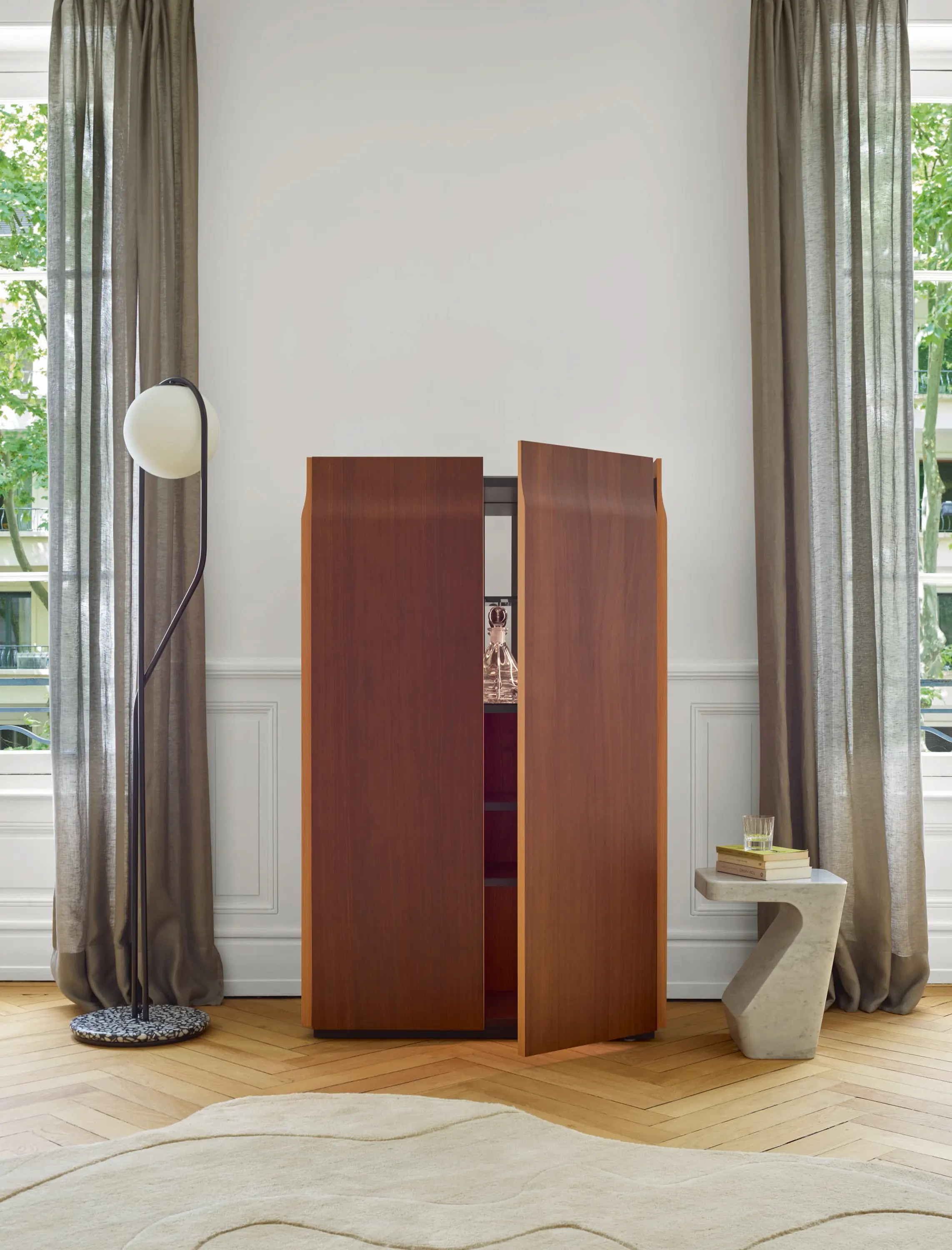 Ligne Roset - Astrée | Floor Standard Lamp Base In Merrazzo