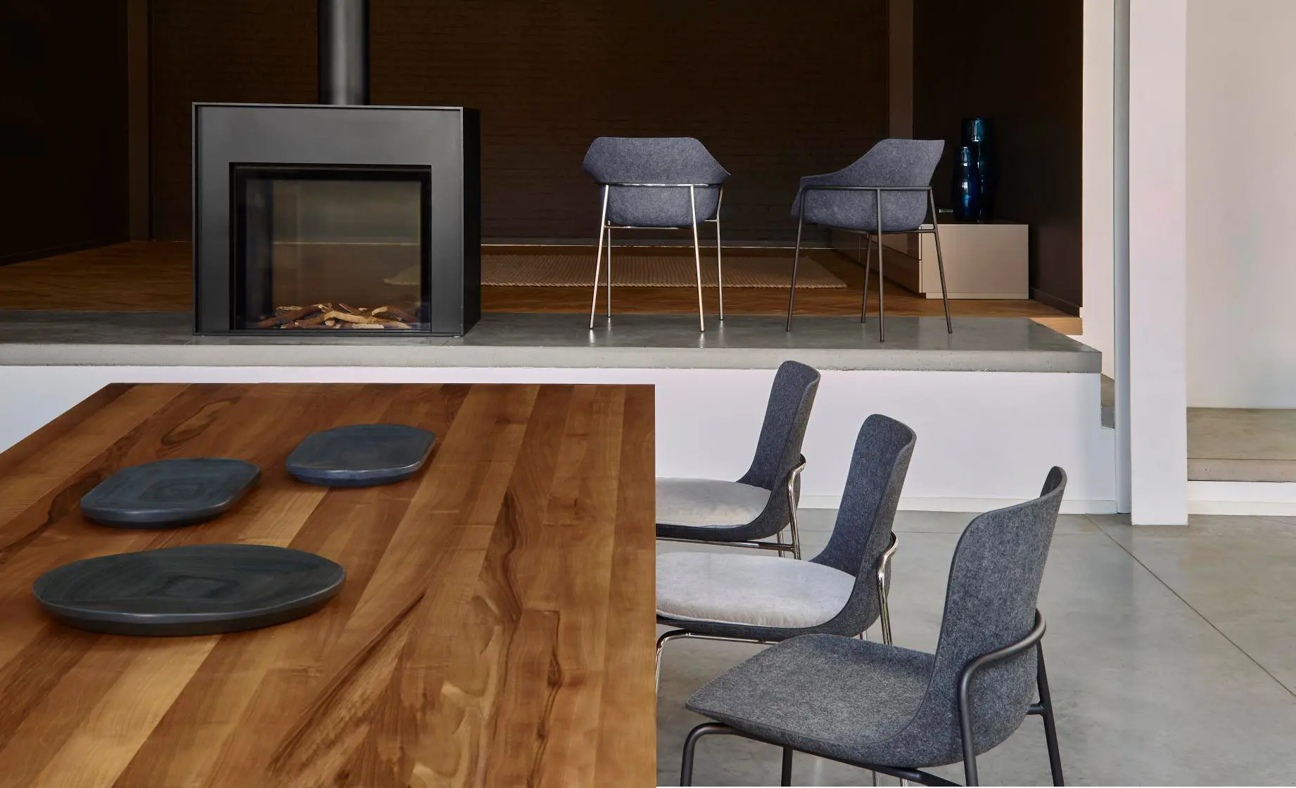 Ligne Roset - Ettoriano | Stuhl Gestell Metall Verchromt