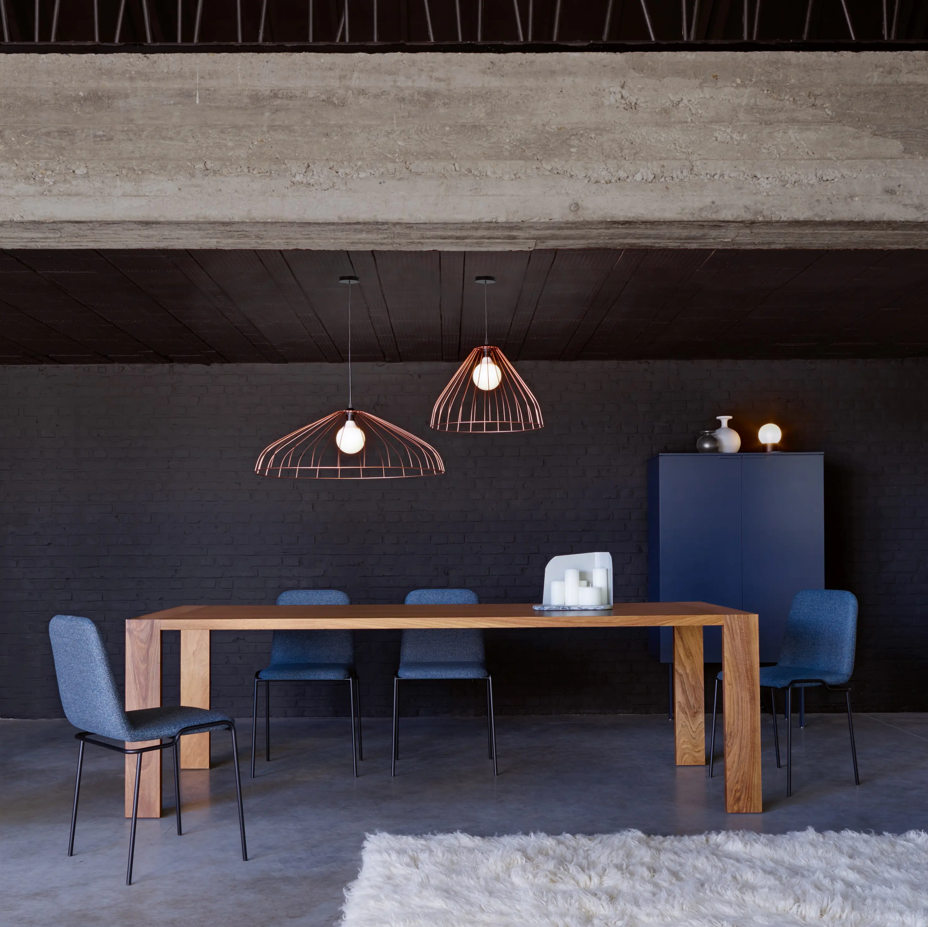 Ligne Roset - Tadao | Chaise Pietement Laque Noir