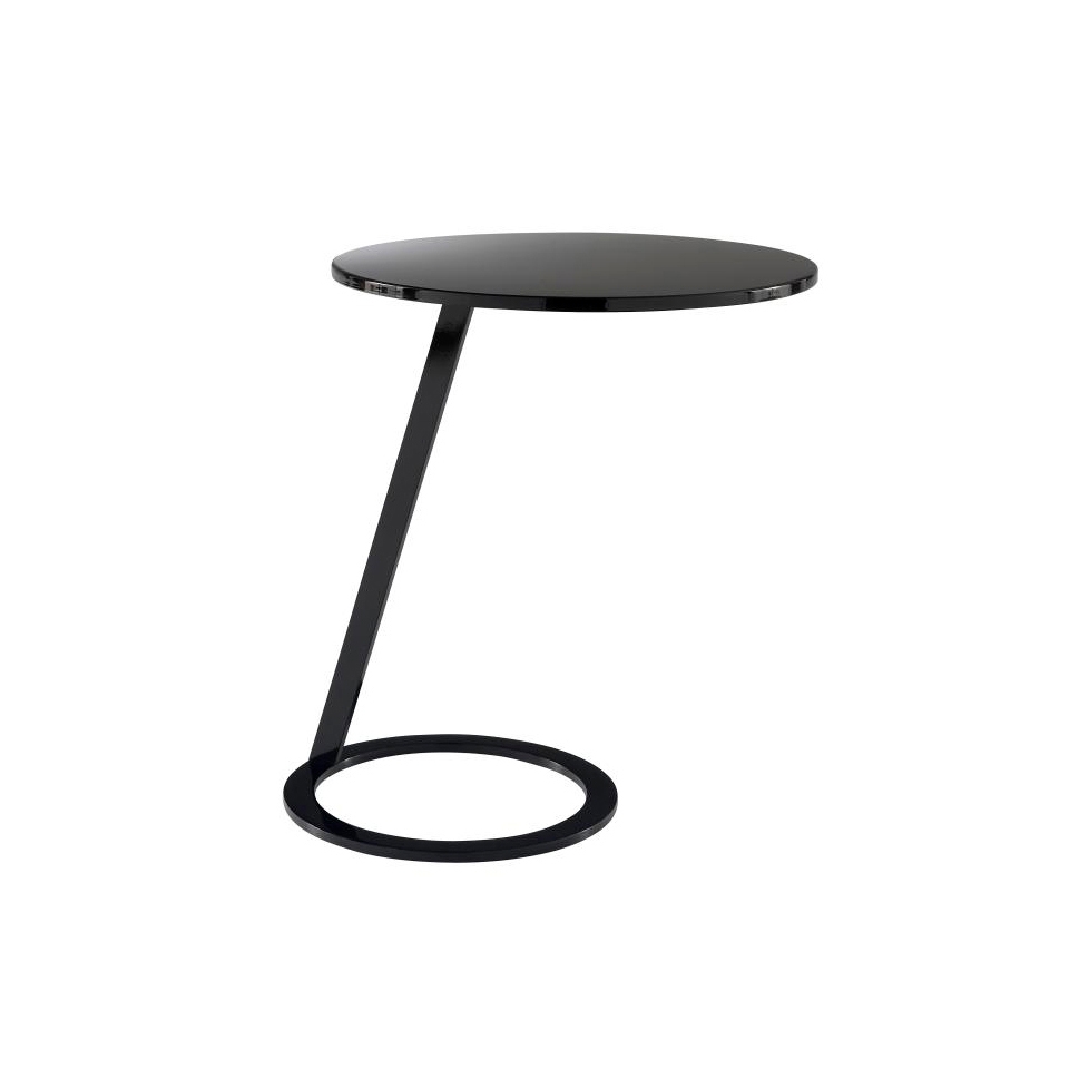 Display product Good Morning | Pedestal Table Black Lacquer from manufacturer Ligne Roset