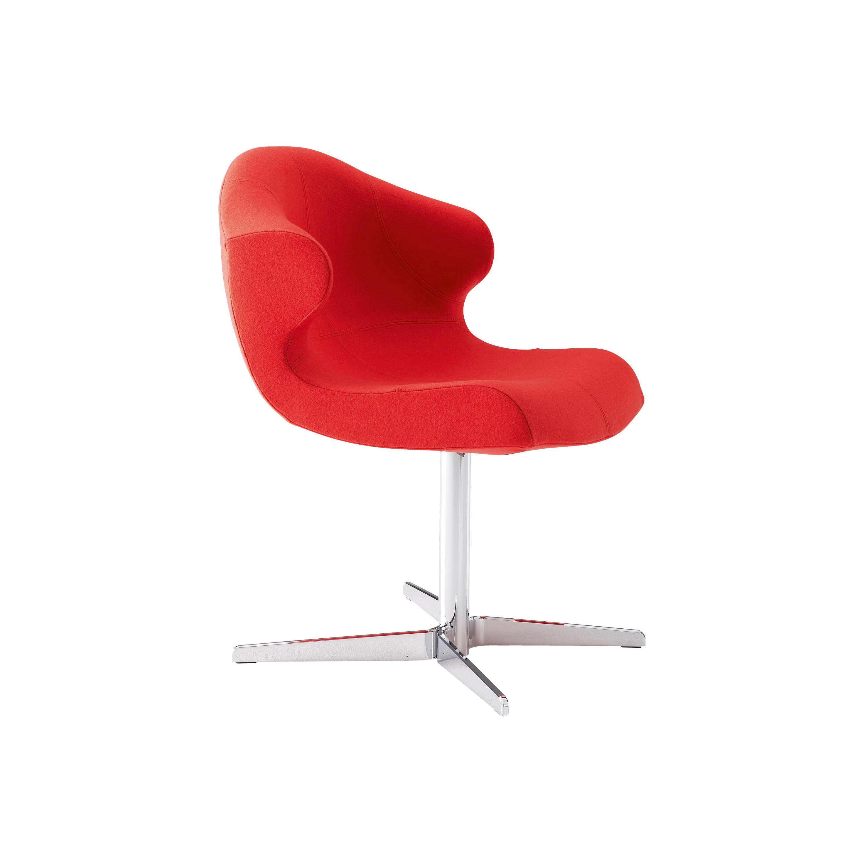 Display product Alster | Alster Carver Chair Central Pedestal - Brilliant Chrome from manufacturer Ligne Roset