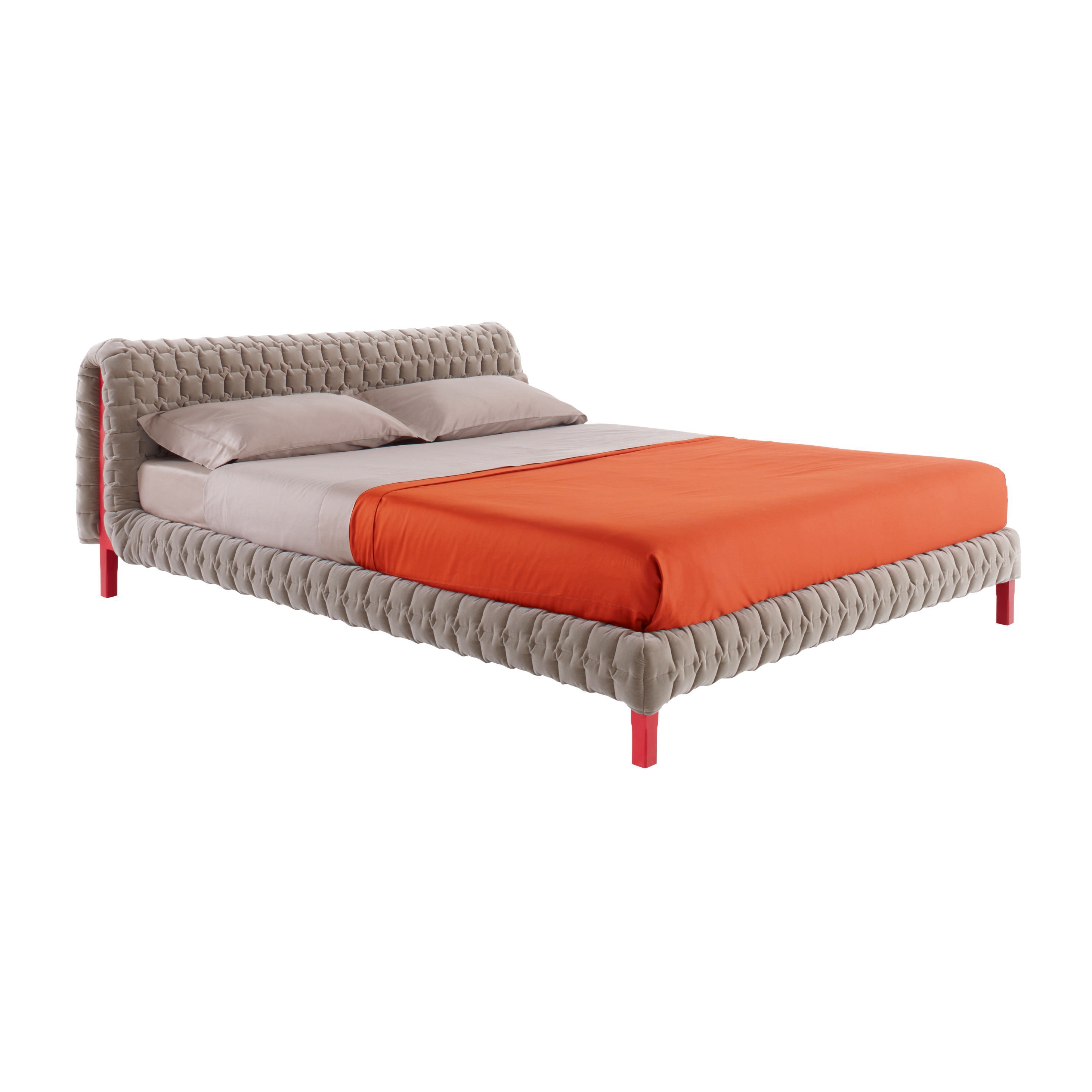 Afficher le produit Ruché | Lit 140 X 200 Tete De Lit Basse Pietement Bas du fabricant Ligne Roset