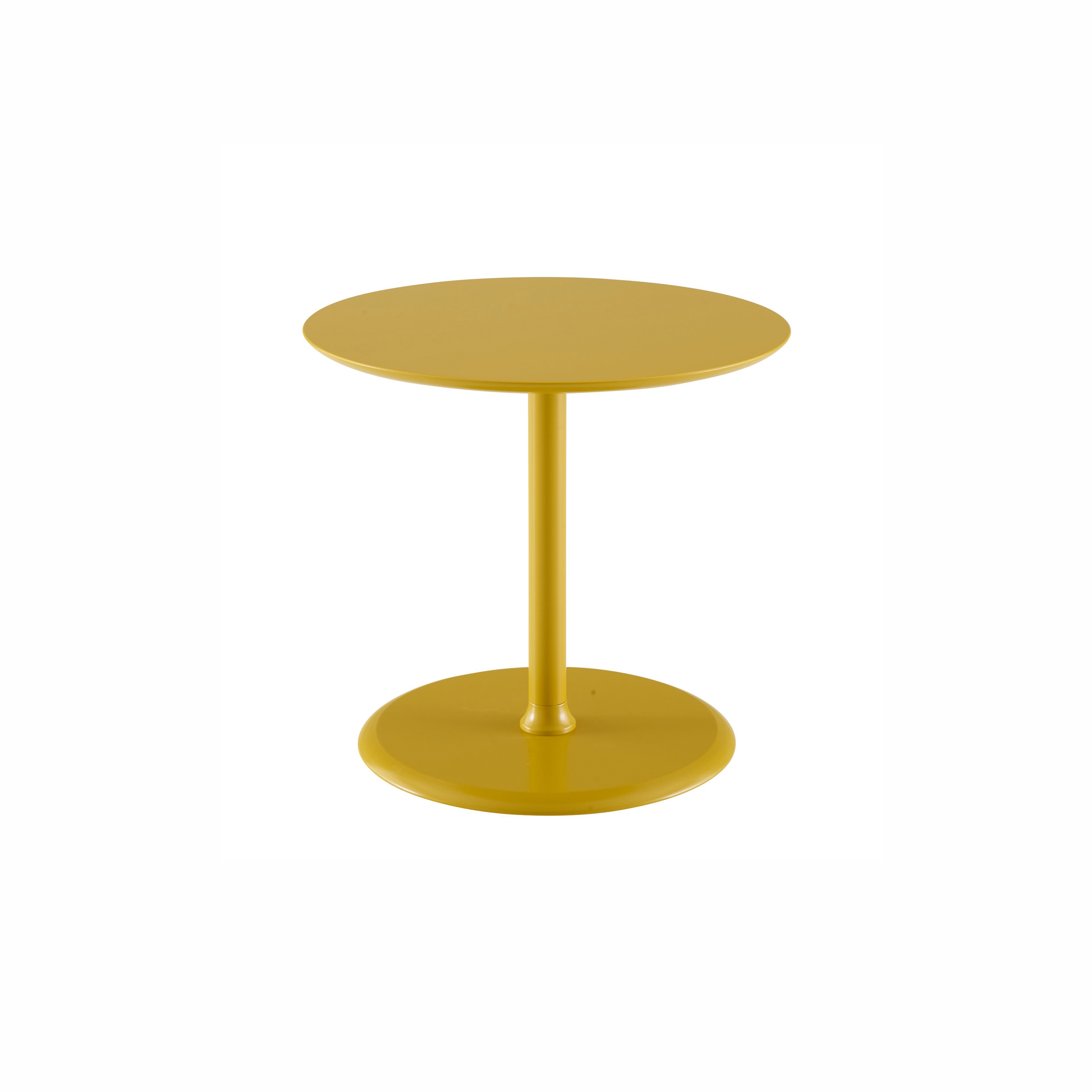Mostra il prodotto Elysee | Pedestal Table With Two Surfaces Moutarde Lacquer del produttore Ligne Roset