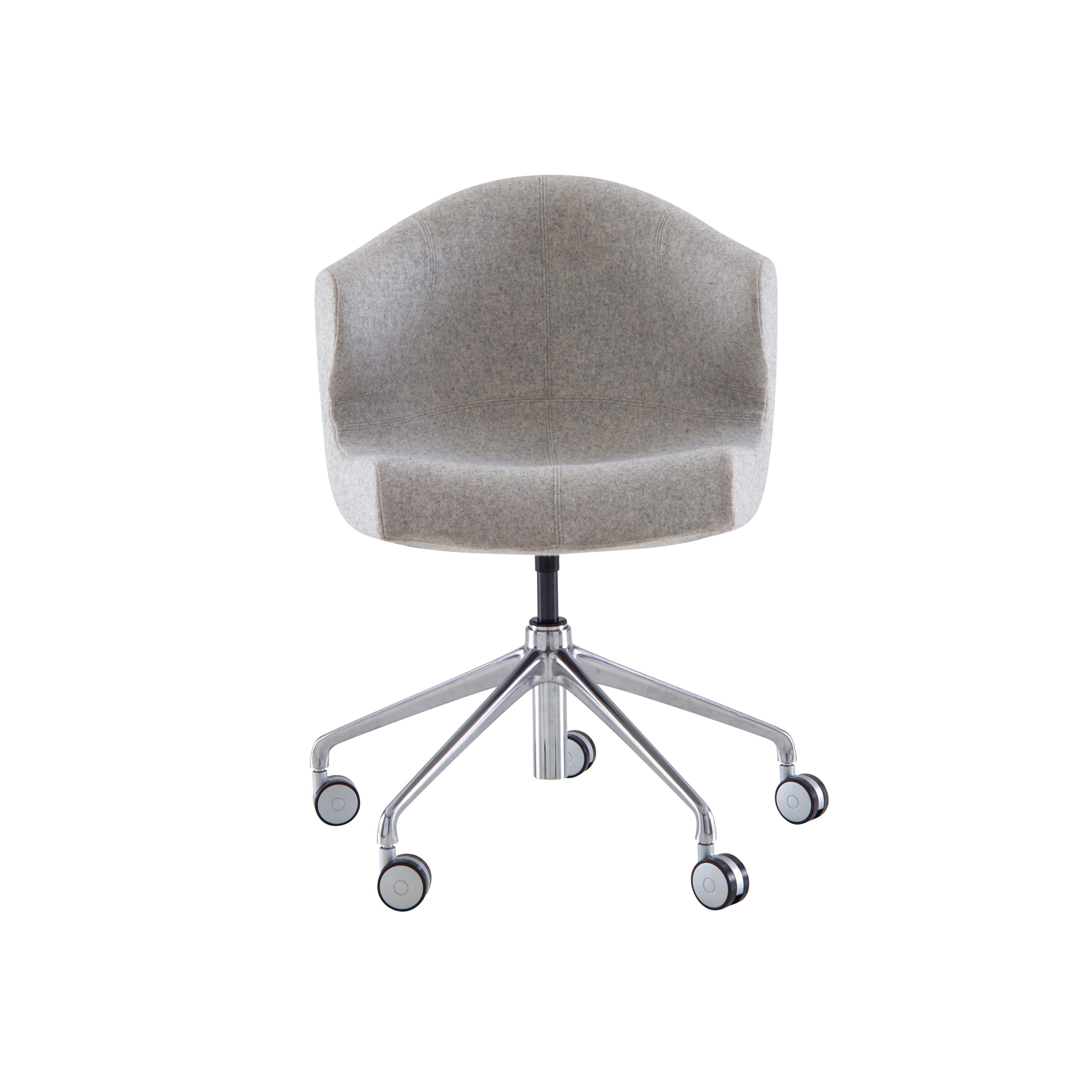 Alster | Alster Carver Chair Aluminium Base On Castors
