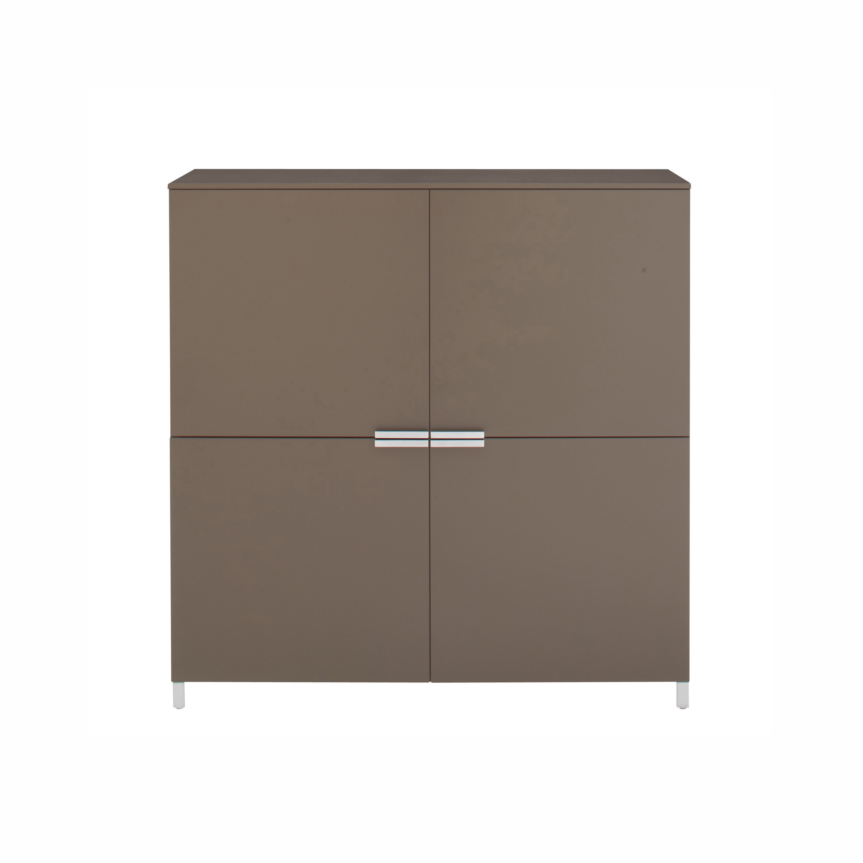Display product Everywhere | Cupboard With 4 Wood Doors C 45 Lacquers - Price B - / Lacquers from manufacturer Ligne Roset