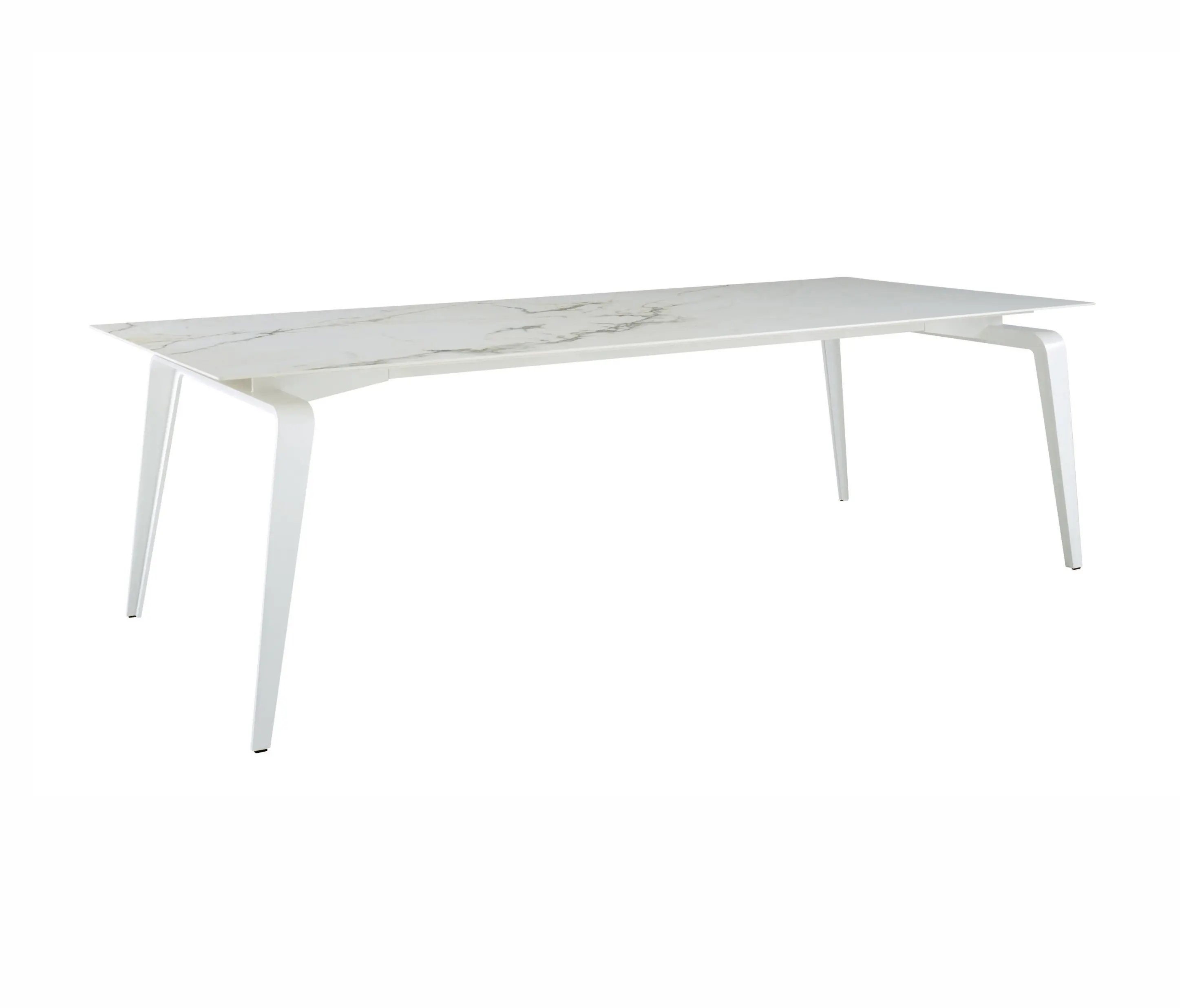 Ligne Roset - Odessa | Rectangular Dining Table White Lacquered Base