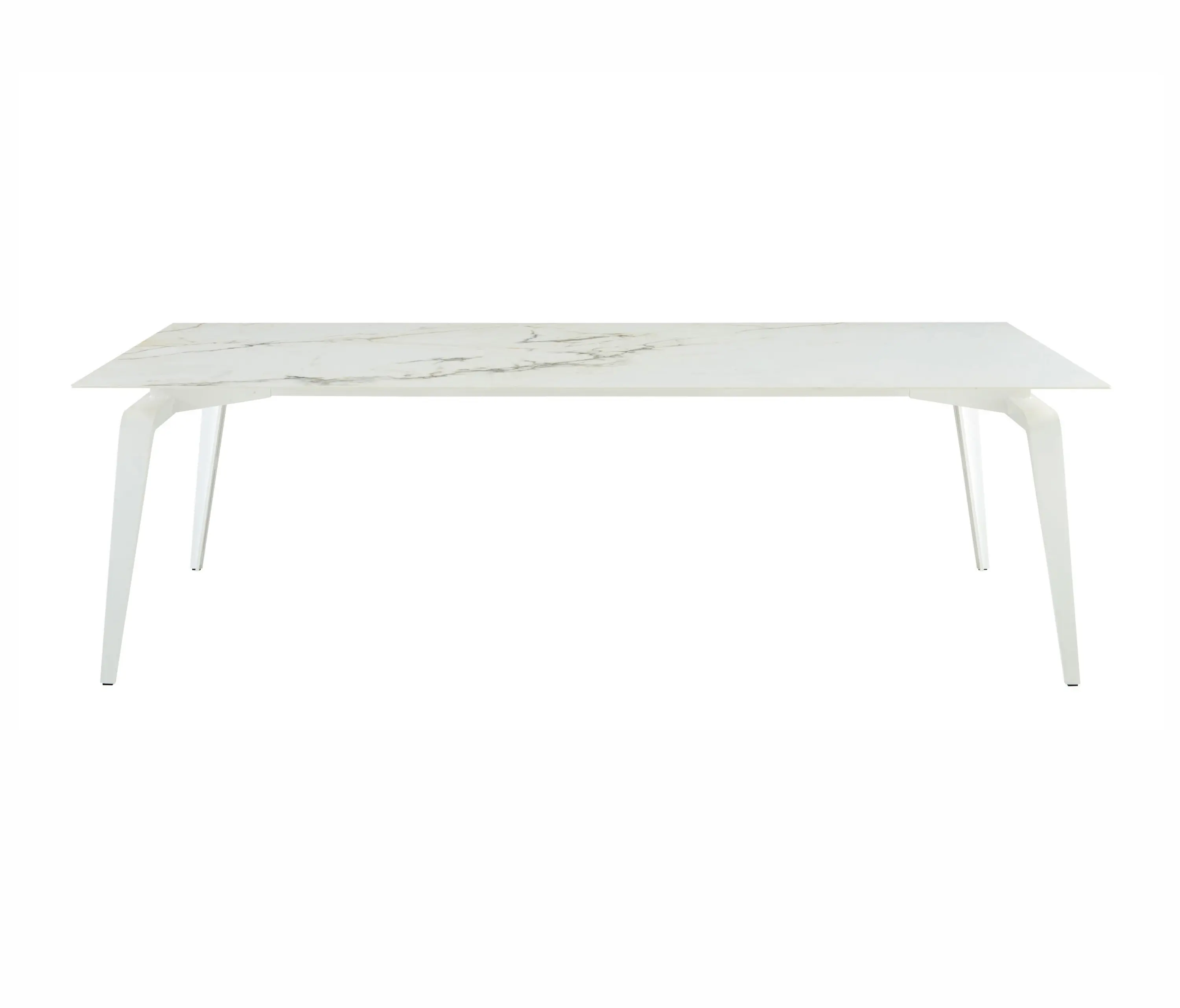 Ligne Roset - Odessa | Rectangular Dining Table White Lacquered Base