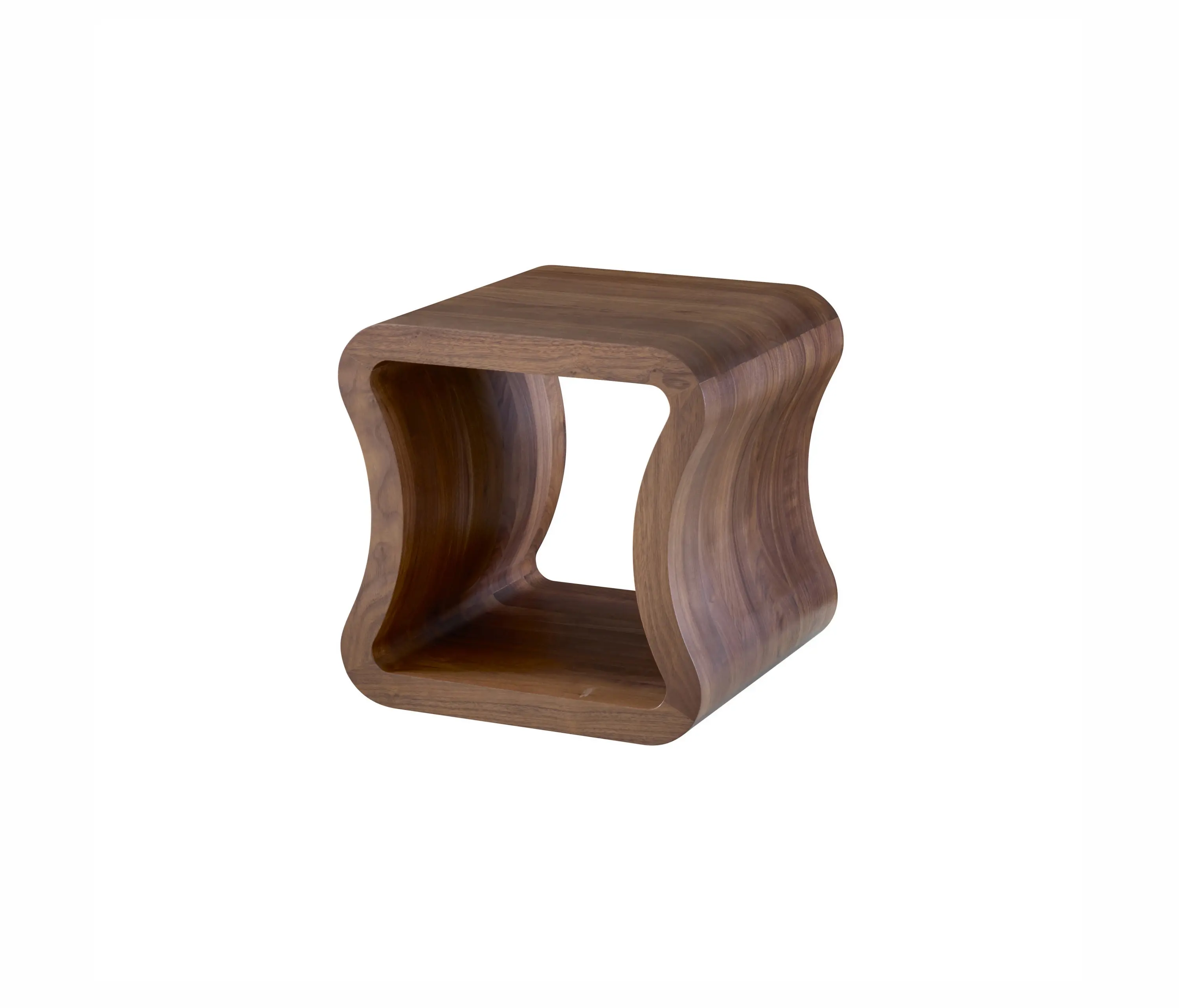 Ligne Roset - One Shape | Sofa End Table American Walnut