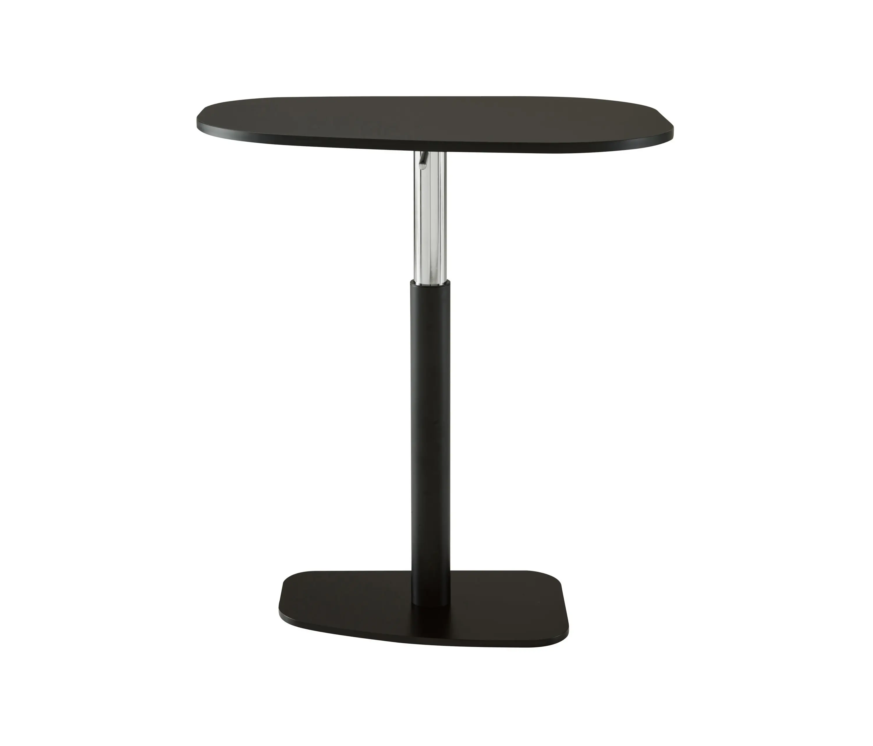 Ligne Roset - Piazza | Table Black Lacquered Base Top In Black Fenix Laminate
