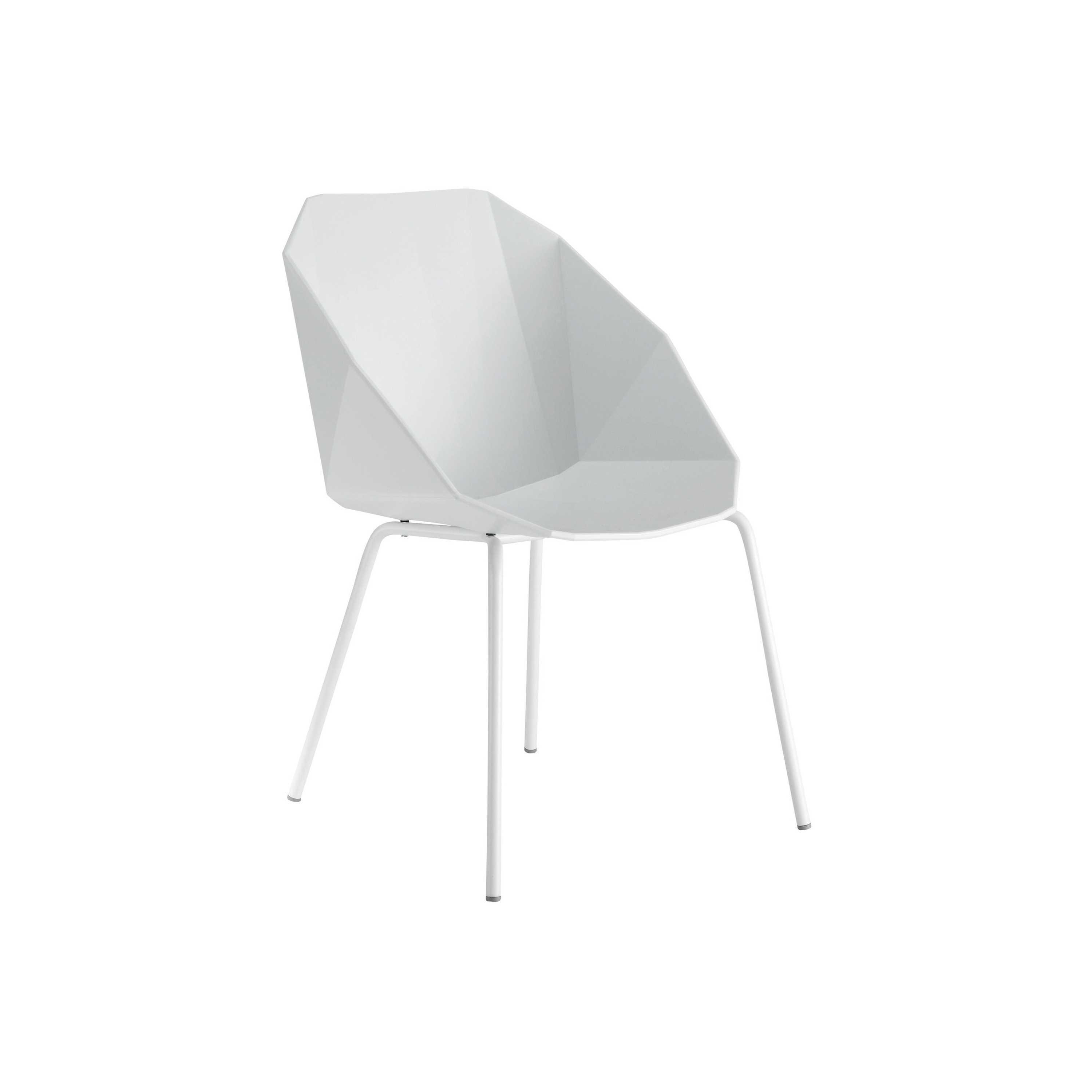 Rocher | Chair/Bridge White White Lacquered Base
