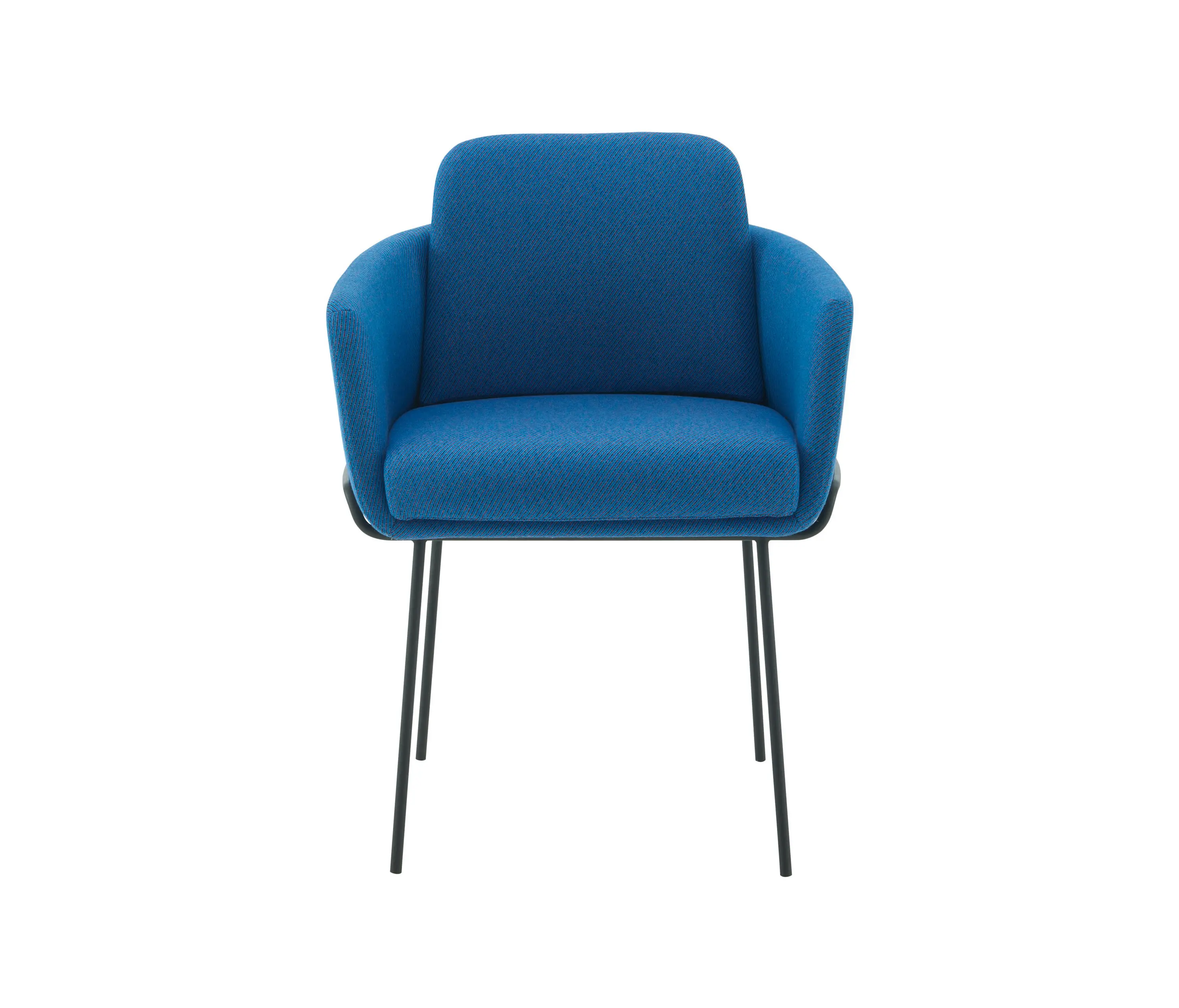 Ligne Roset - Tadao | Silla Con Brazos Patas Lacadas En Negro